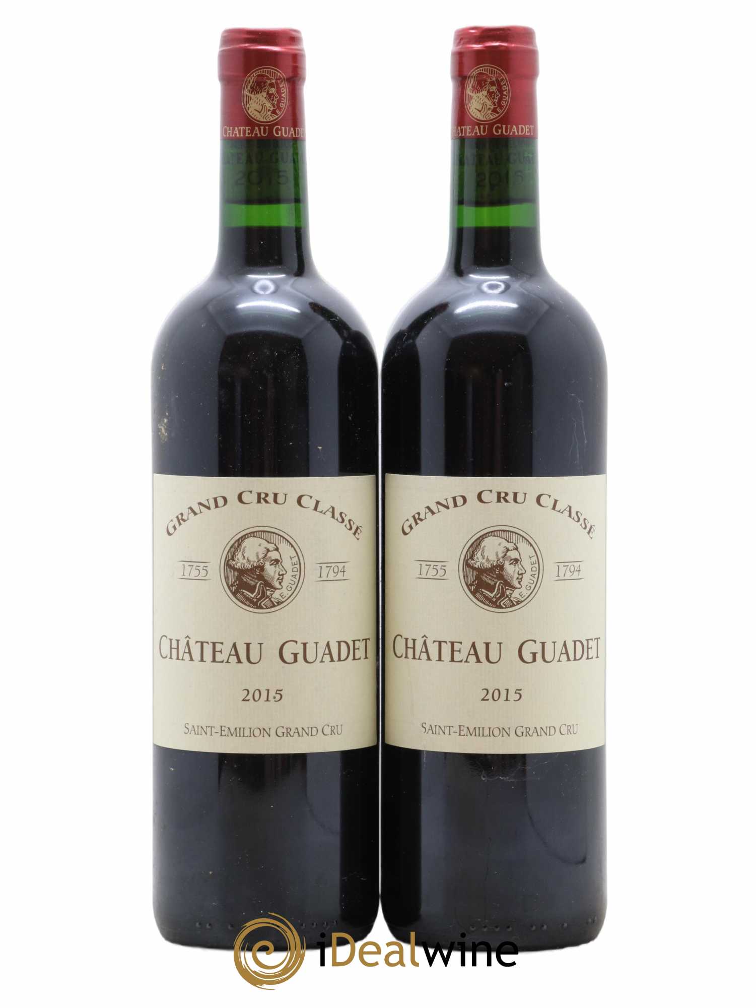 Château Guadet Grand Cru Classé 2015 - Lot de 2 bouteilles - 0