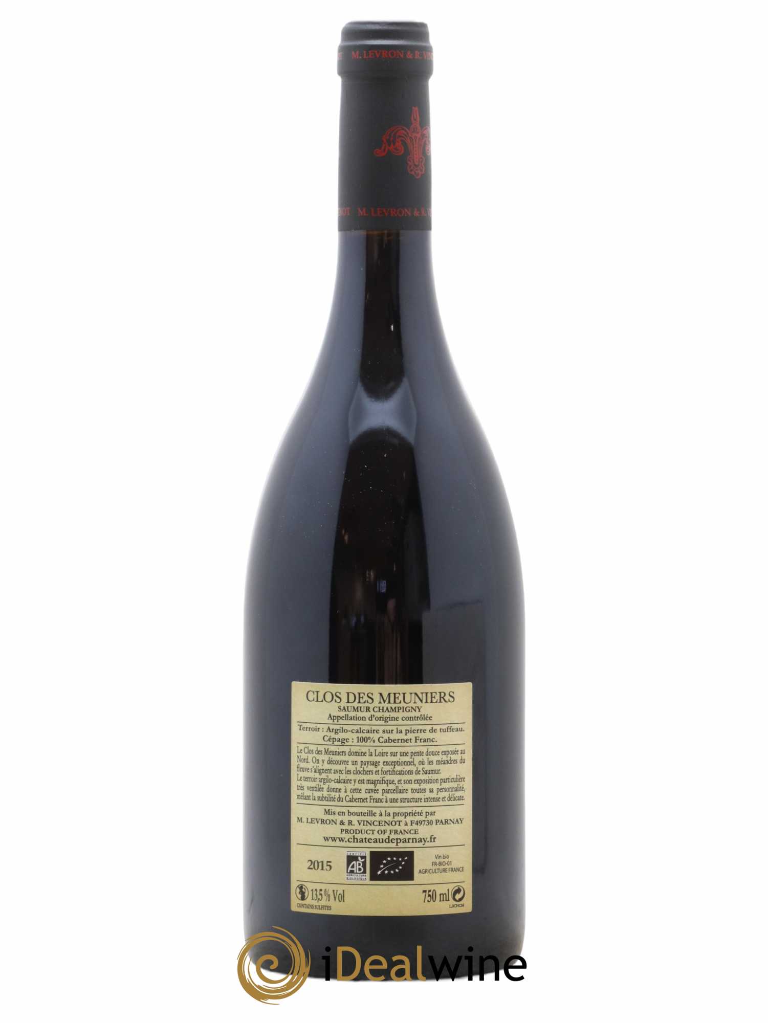 Saumur-Champigny Clos des Meuniers Château de Parnay 2015 - Lot de 1 bouteille - 1