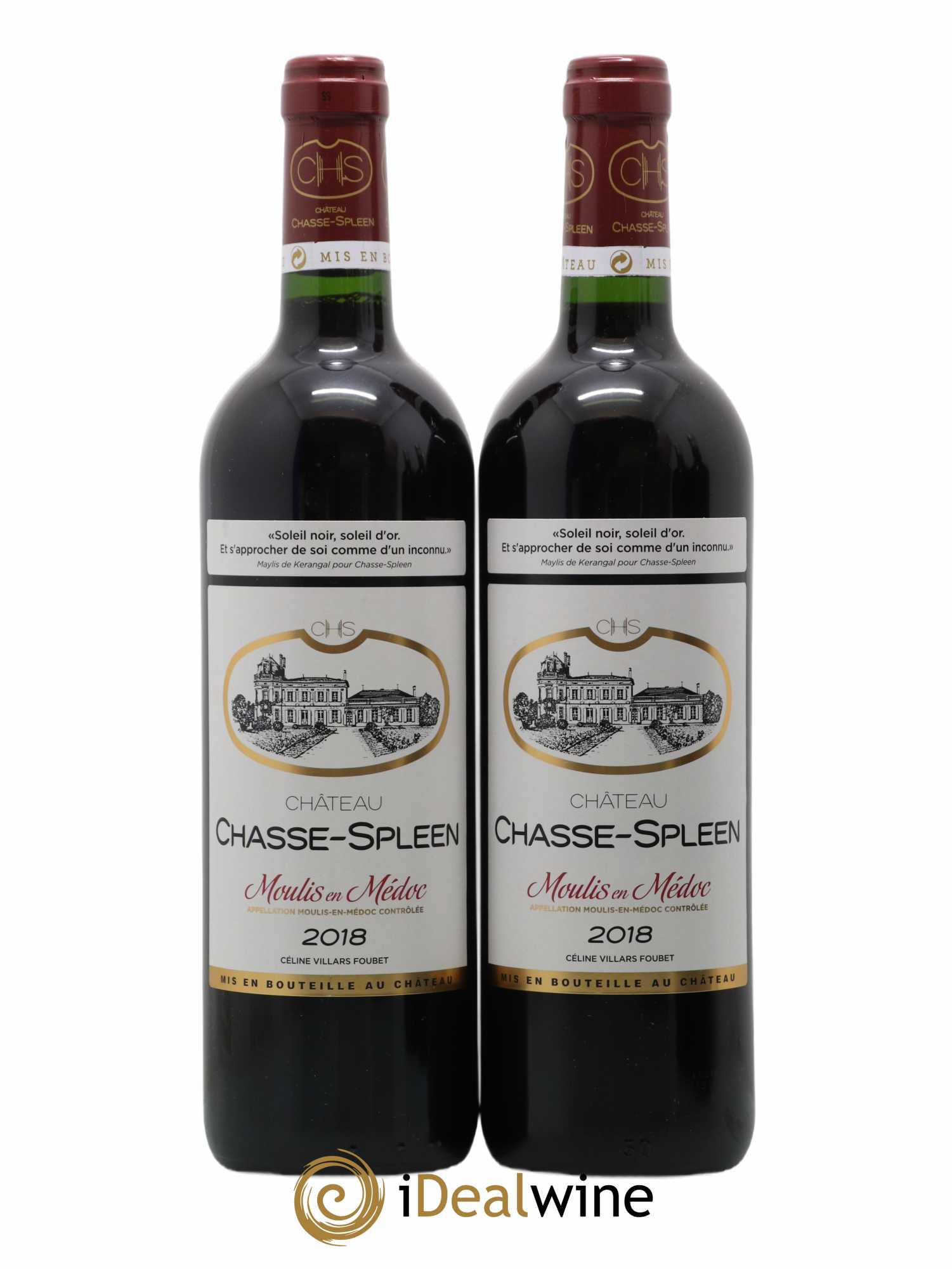 Château Chasse Spleen 2018 - Lot de 2 bouteilles - 0