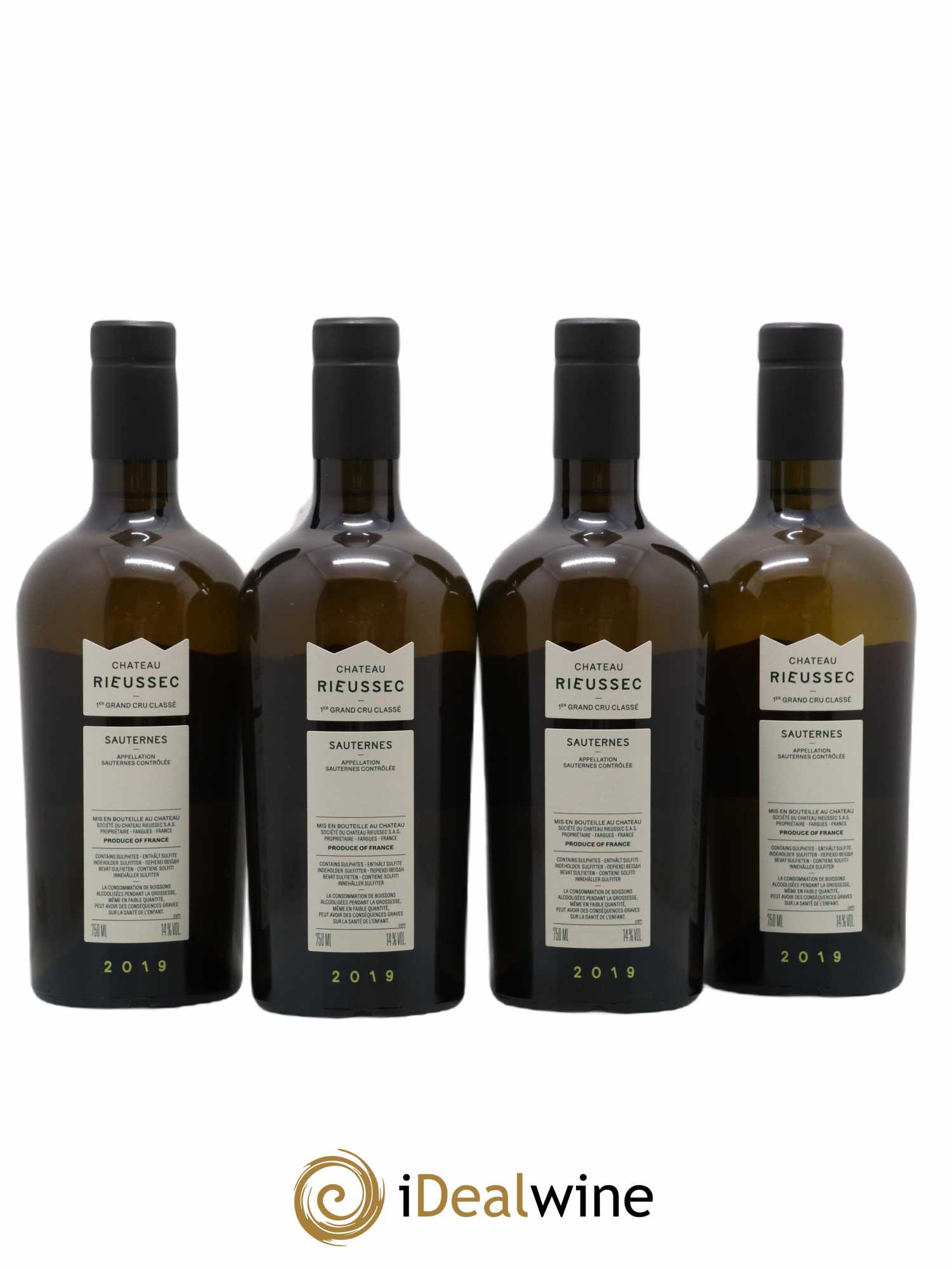 Château Rieussec 1er Grand Cru Classé 2019 - Lotto di 4 bottiglie - 1