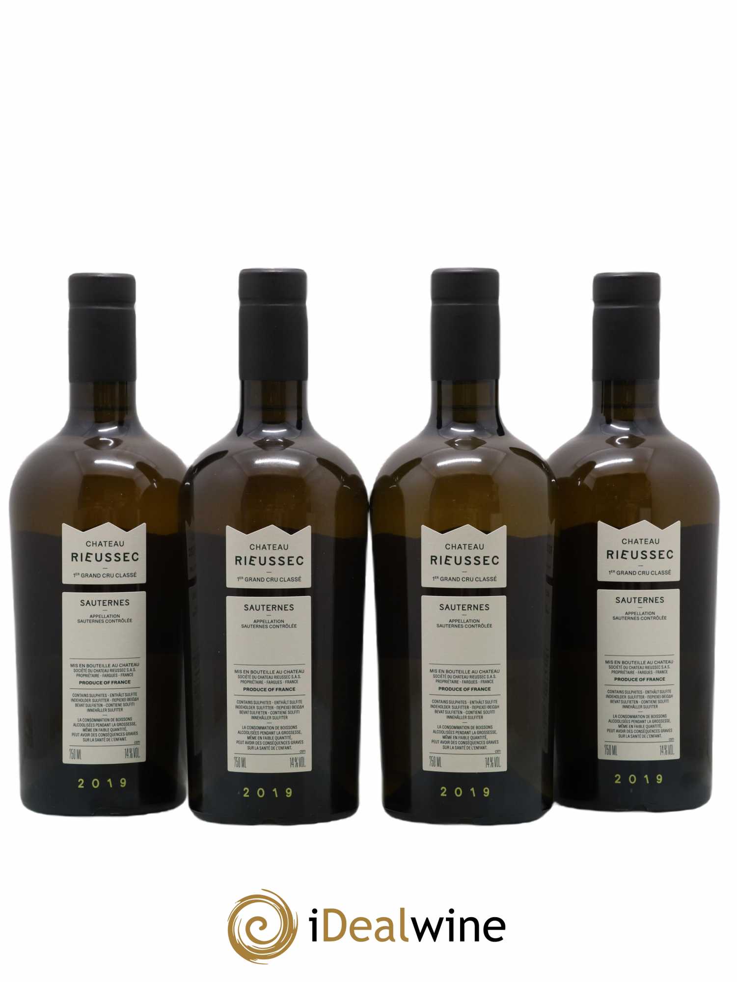 Château Rieussec 1er Grand Cru Classé 2019 - Lotto di 4 bottiglie - 1