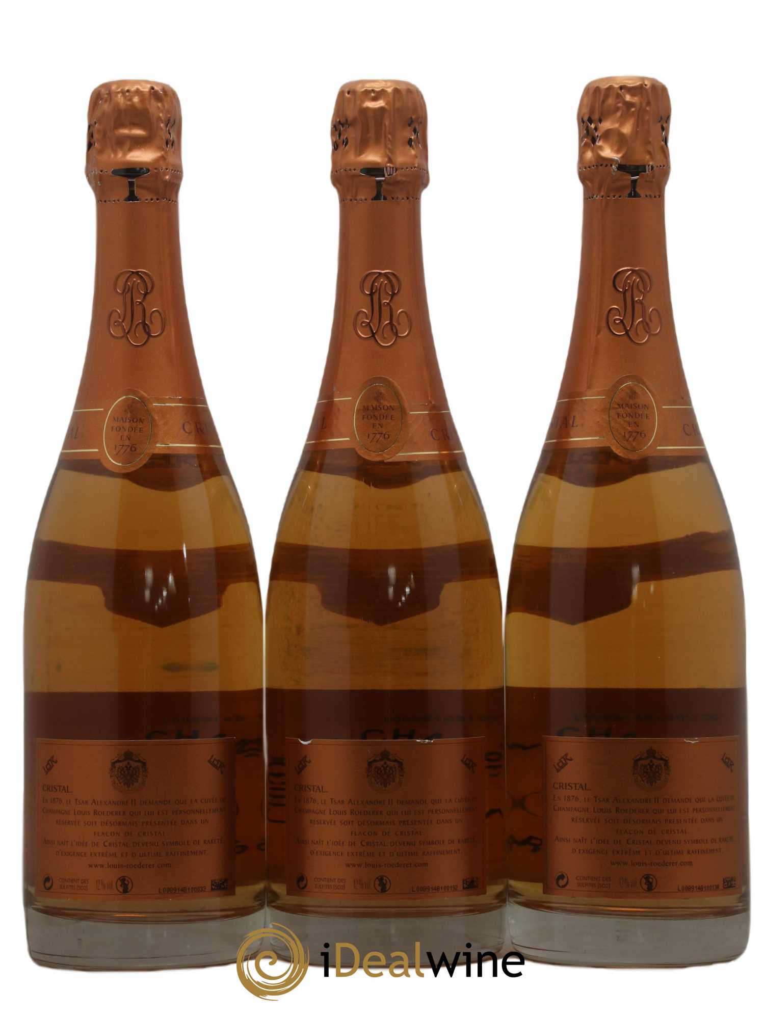 Cristal Louis Roederer 2004 - Lot de 3 bouteilles - 1