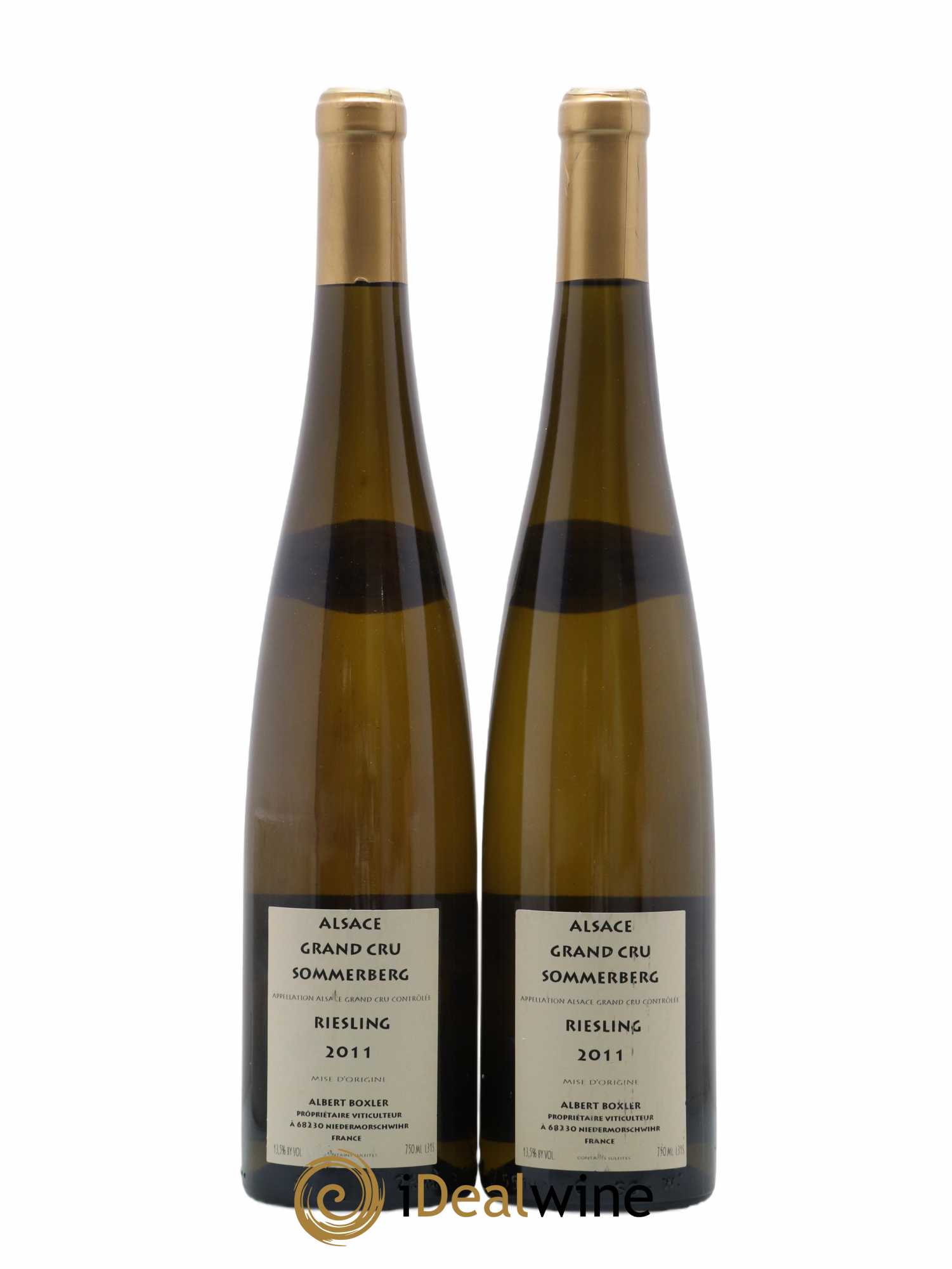Alsace Riesling Grand Cru Sommerberg Albert Boxler 2011 - Lot de 2 bouteilles - 1