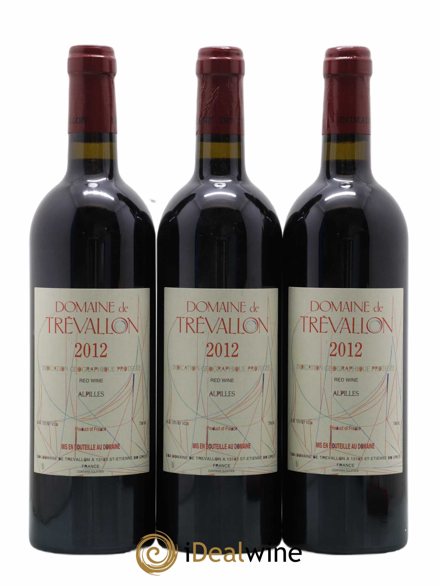 Alpilles Trévallon (Domaine de) Eloi Dürrbach 2012 - Lot de 3 bouteilles - 0