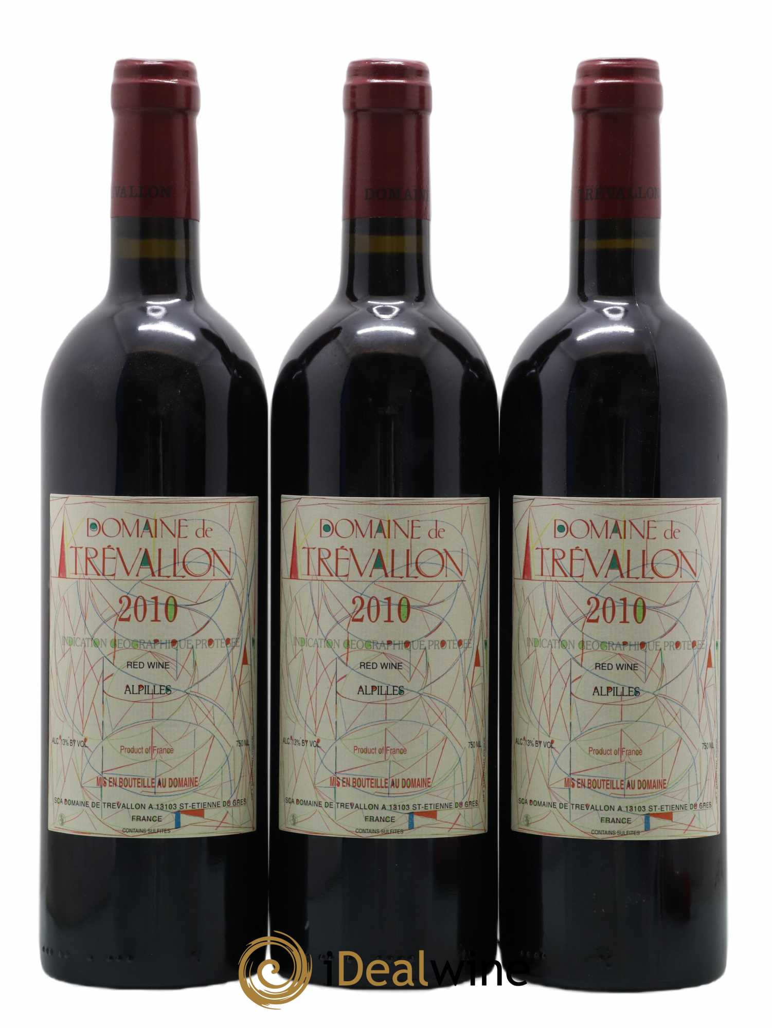 Alpilles Trévallon (Domaine de) Eloi Dürrbach 2010 - Lot de 3 bouteilles - 0