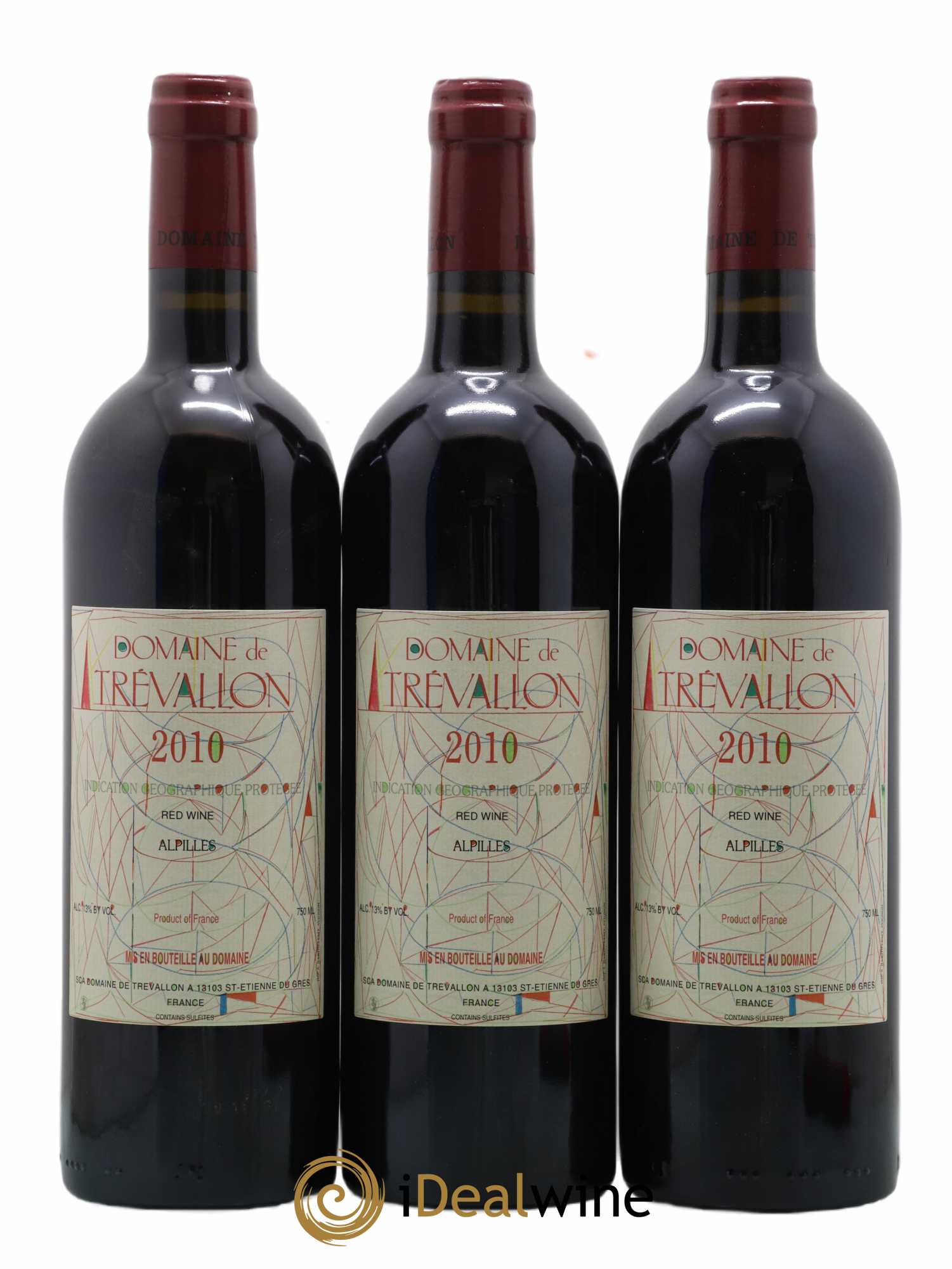 Alpilles Trévallon (Domaine de) Eloi Dürrbach 2010 - Lot de 3 bouteilles - 0