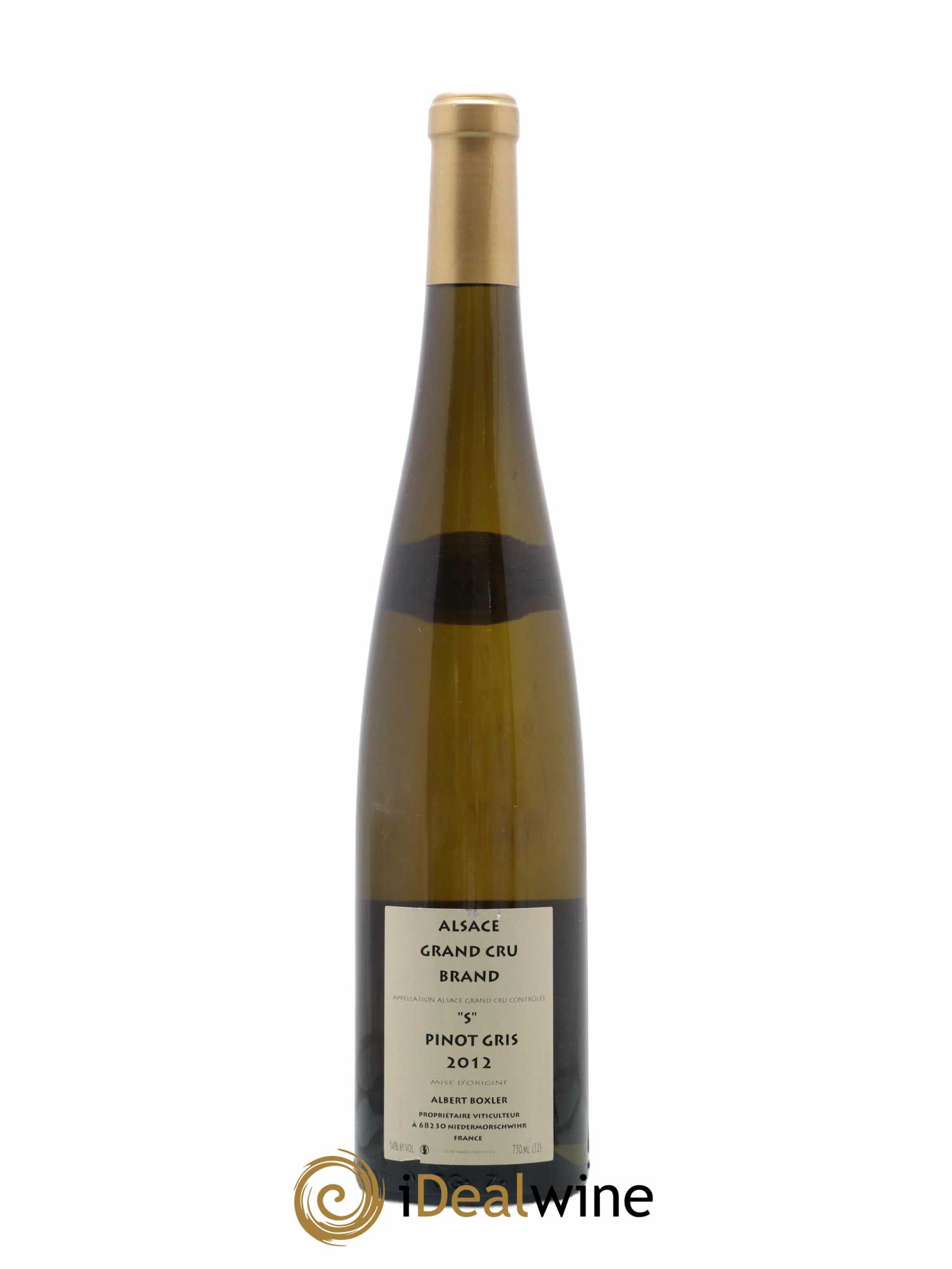 Alsace Grand Cru Brand Pinot Gris S Albert Boxler 2012 - Lot de 1 bouteille - 1