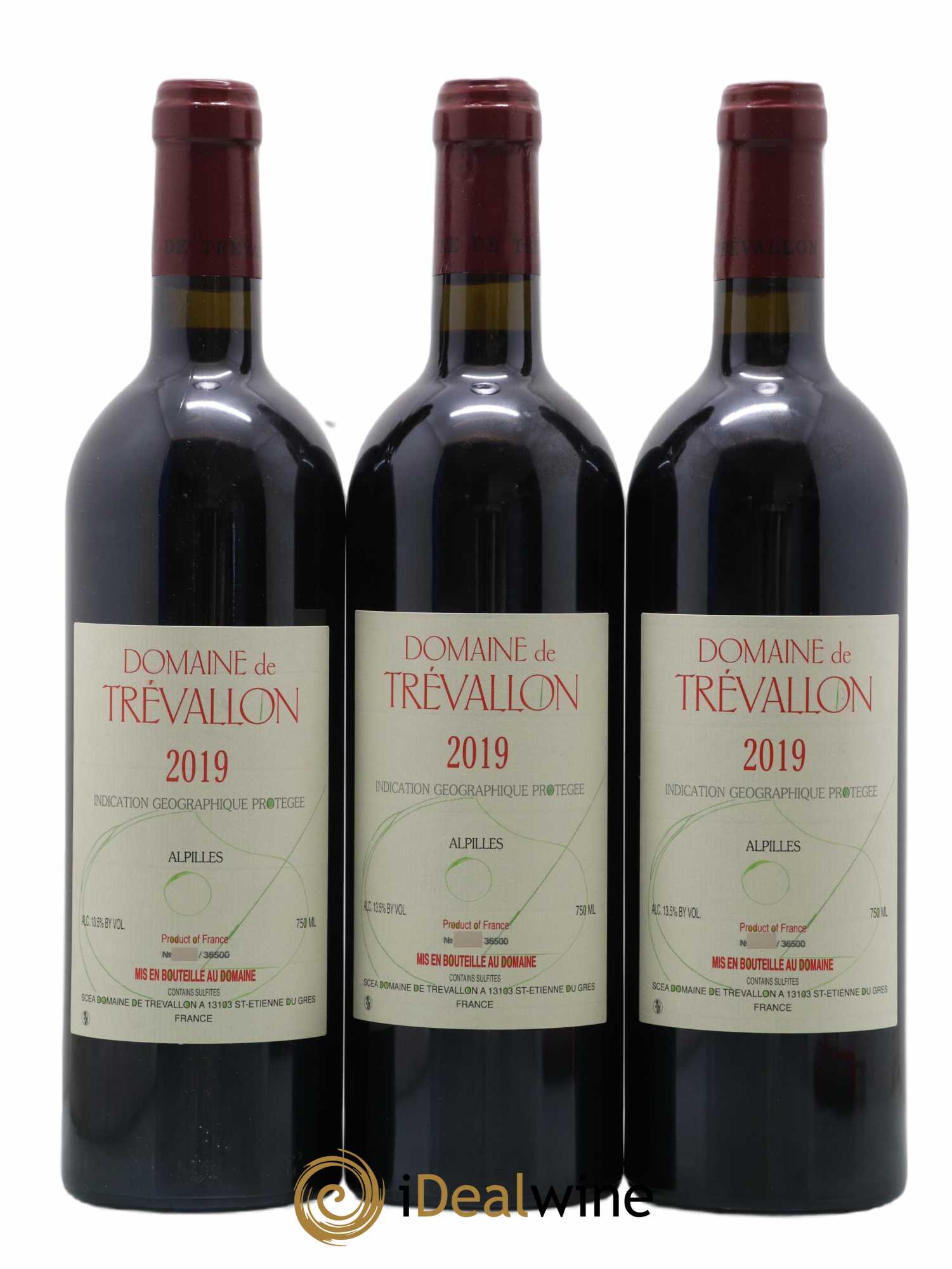Alpilles Trévallon (Domaine de) Eloi Dürrbach 2019 - Lot de 3 bouteilles - 0