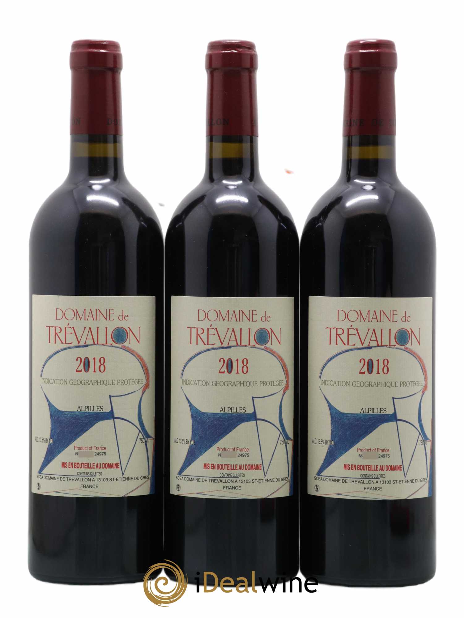 Alpilles Trévallon (Domaine de) Eloi Dürrbach 2018 - Lot de 3 bouteilles - 0