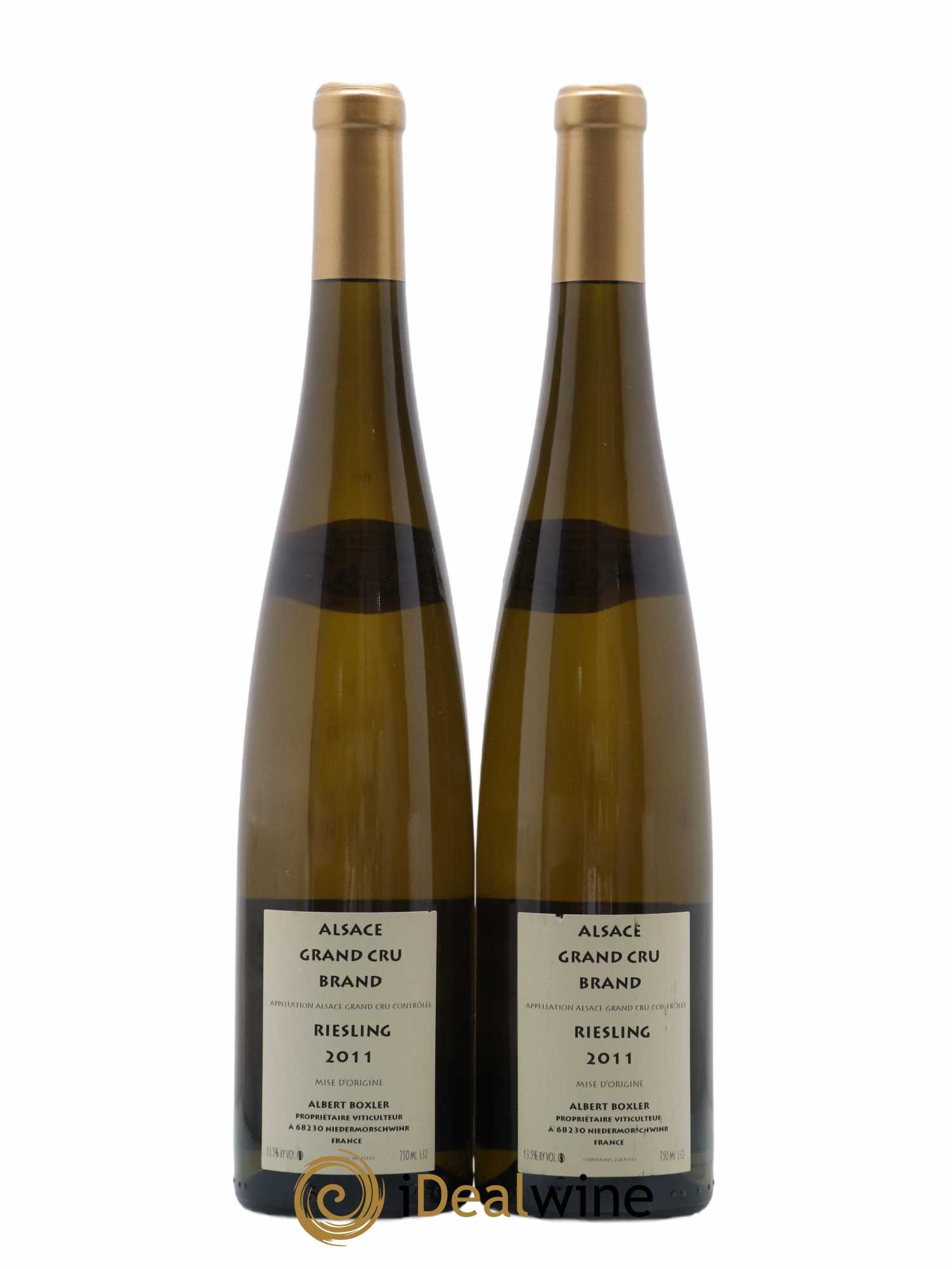 Alsace Riesling Grand Cru Brand Albert Boxler 2011 - Lot de 2 bouteilles - 1