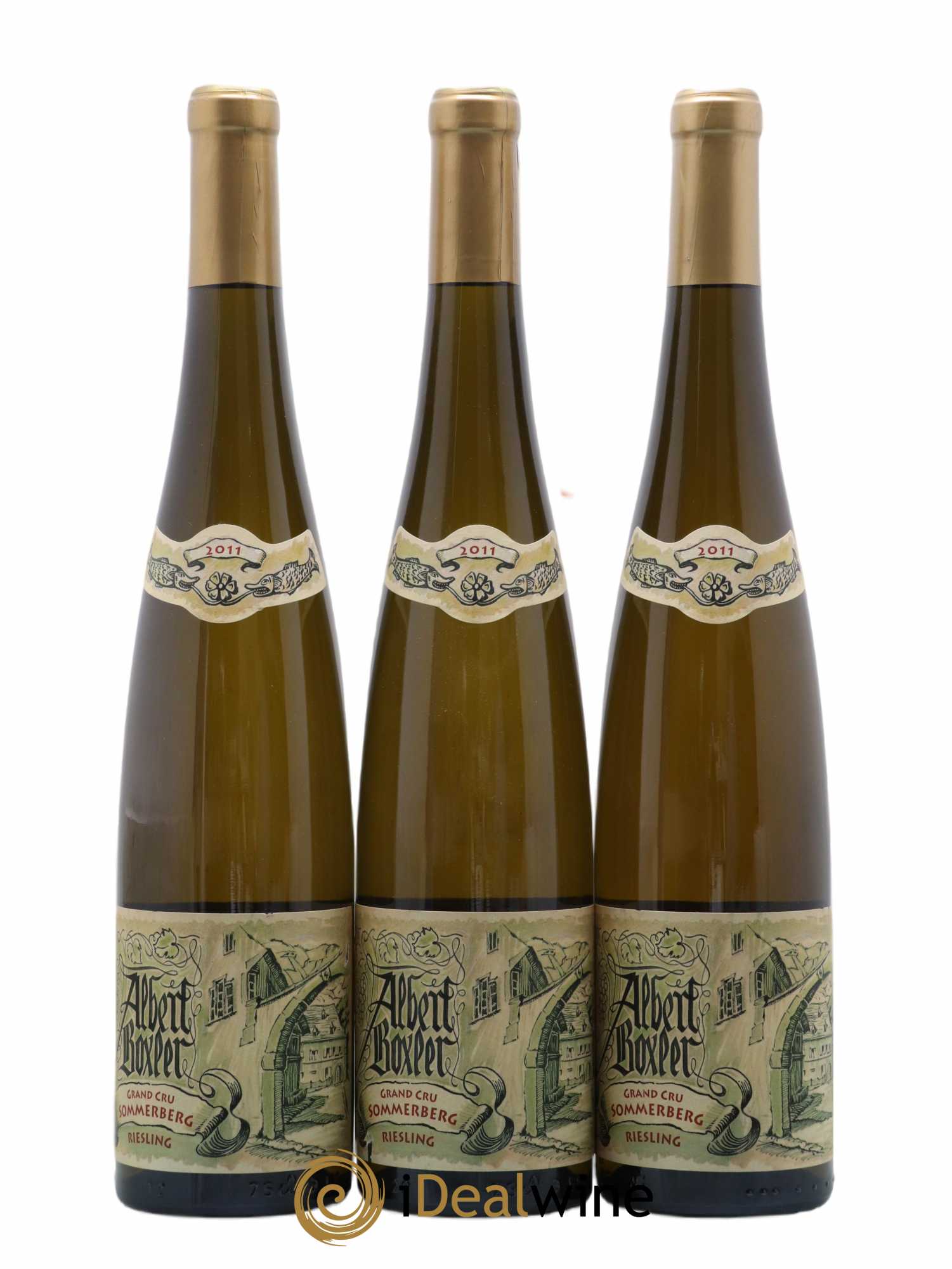 Alsace Riesling Grand Cru Sommerberg Albert Boxler 2011 - Lot de 3 bouteilles - 0