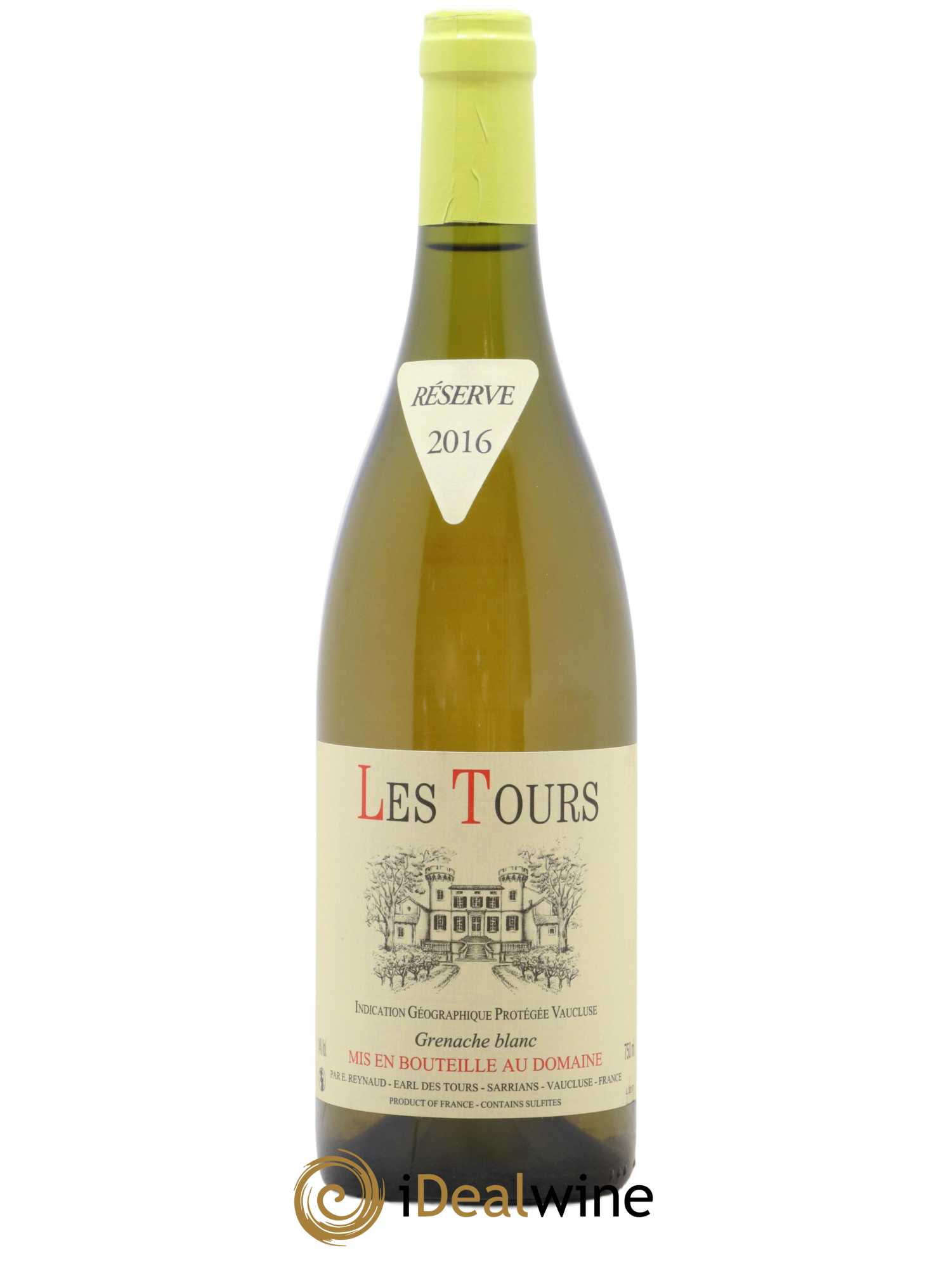 Vaucluse (Vin de Pays de Vaucluse) Les Tours Grenache Blanc Emmanuel Reynaud 2016 - Lot de 1 bouteille - 0