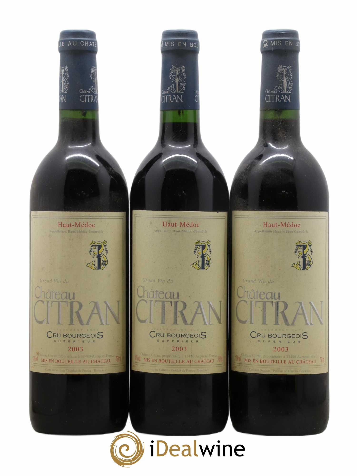 Château Citran Cru Bourgeois 2003 - Lot de 3 bouteilles - 0