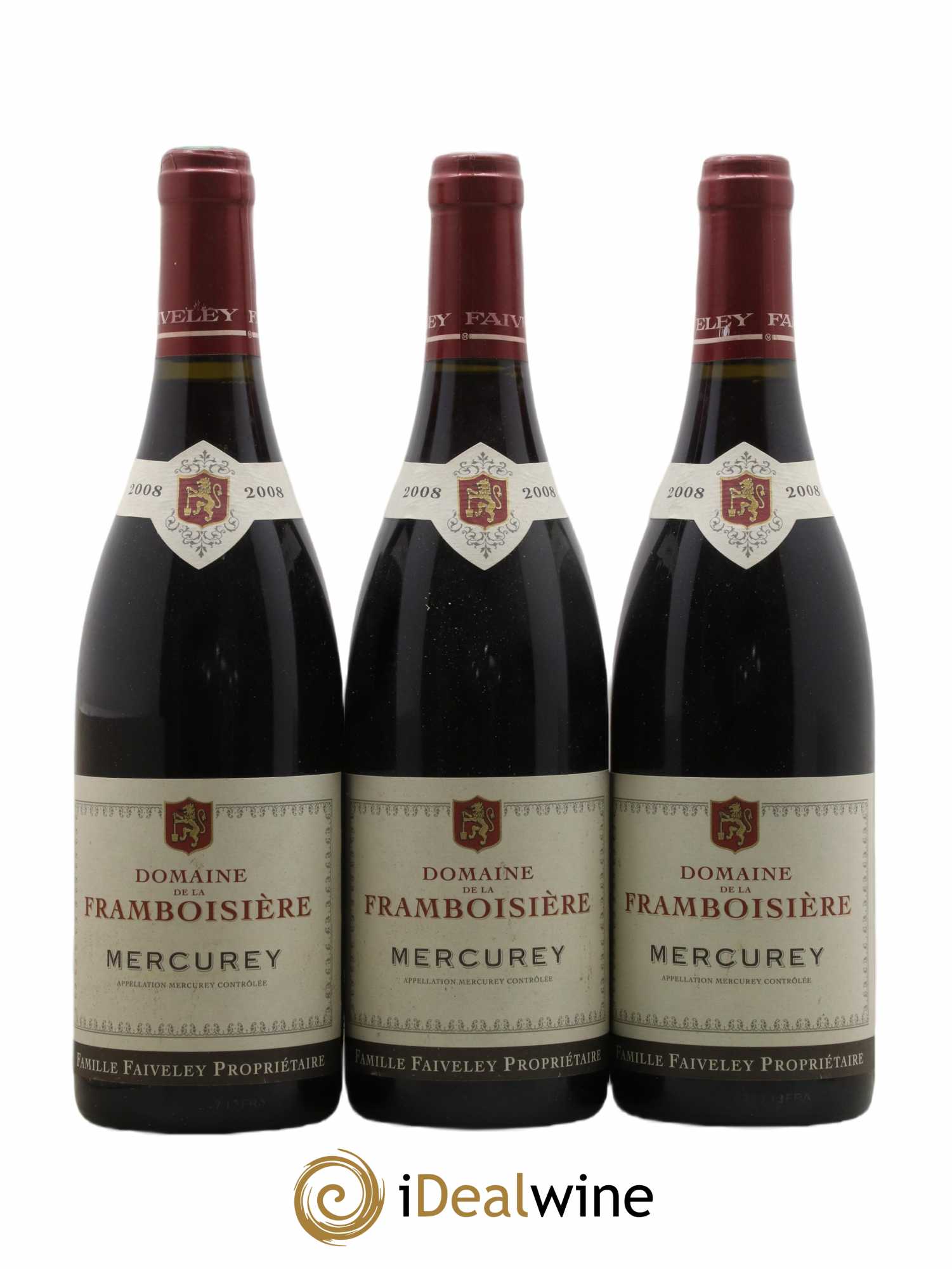 Mercurey Domaine de la Framboisière Faiveley 2008 - Lot de 3 bouteilles - 0