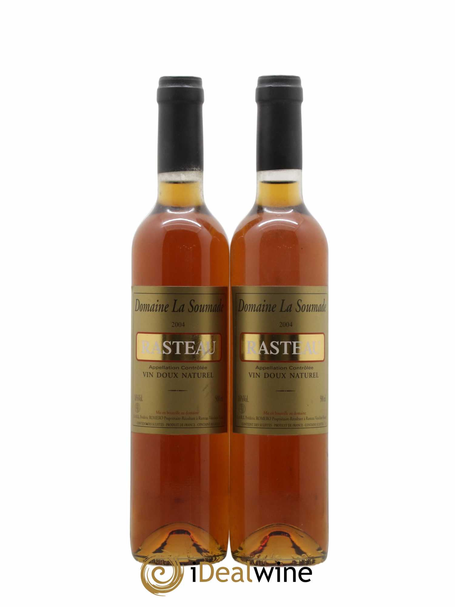 Rasteau Vin Doux Naturel Domaine de La Soumade 50cl 2004 - Lot de 2 bouteilles - 0