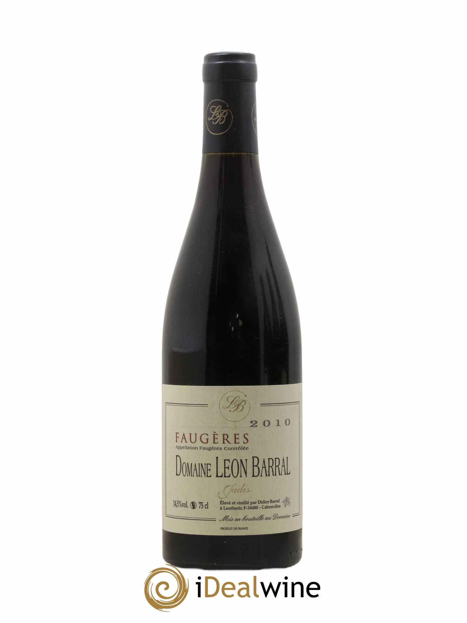 Faugères Jadis Domaine Léon Barral 2010 - Lot de 1 bouteille - 0