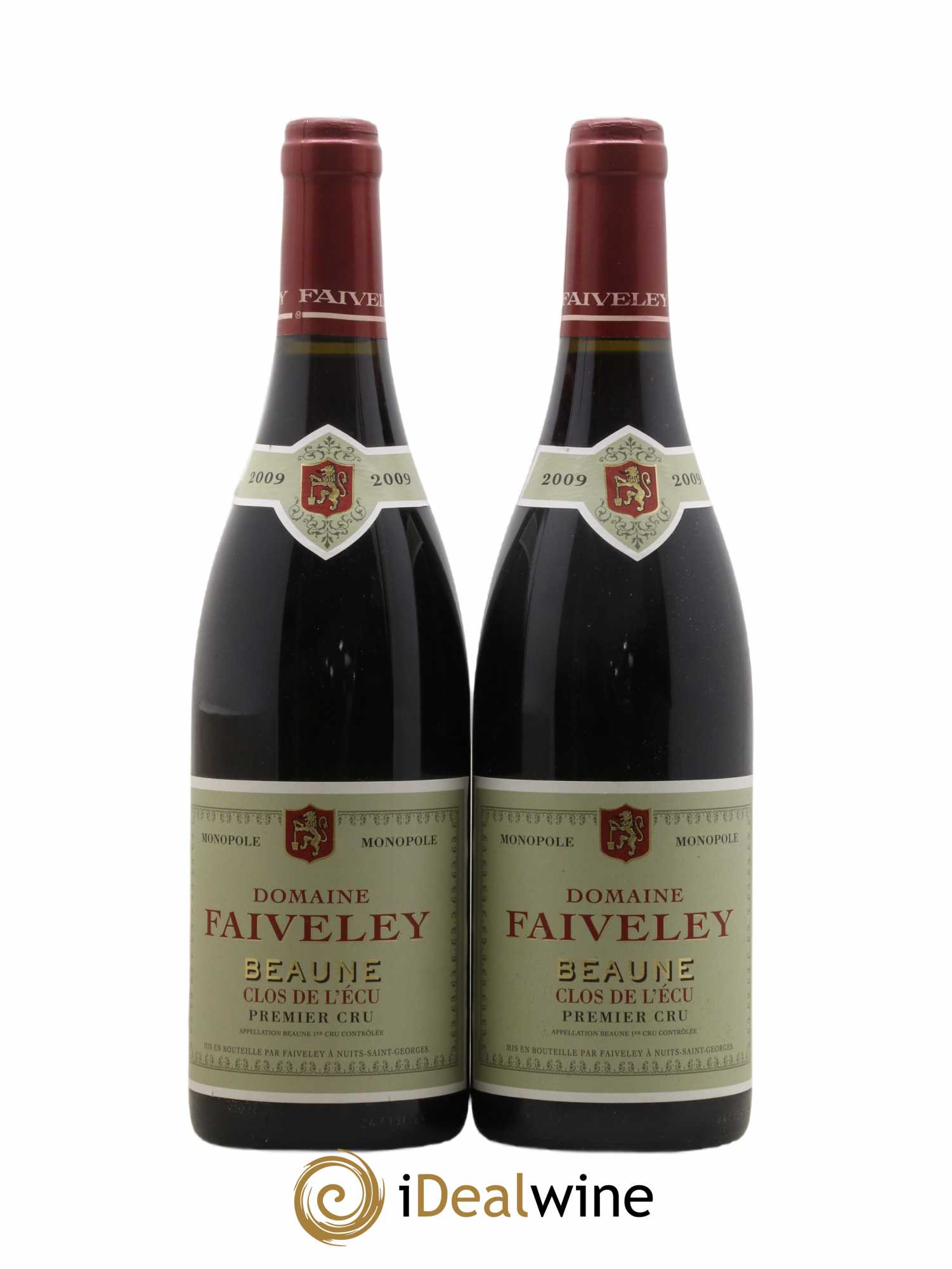 Beaune 1er Cru Clos de l'Ecu Faiveley 2009 - Lot de 2 bouteilles - 0