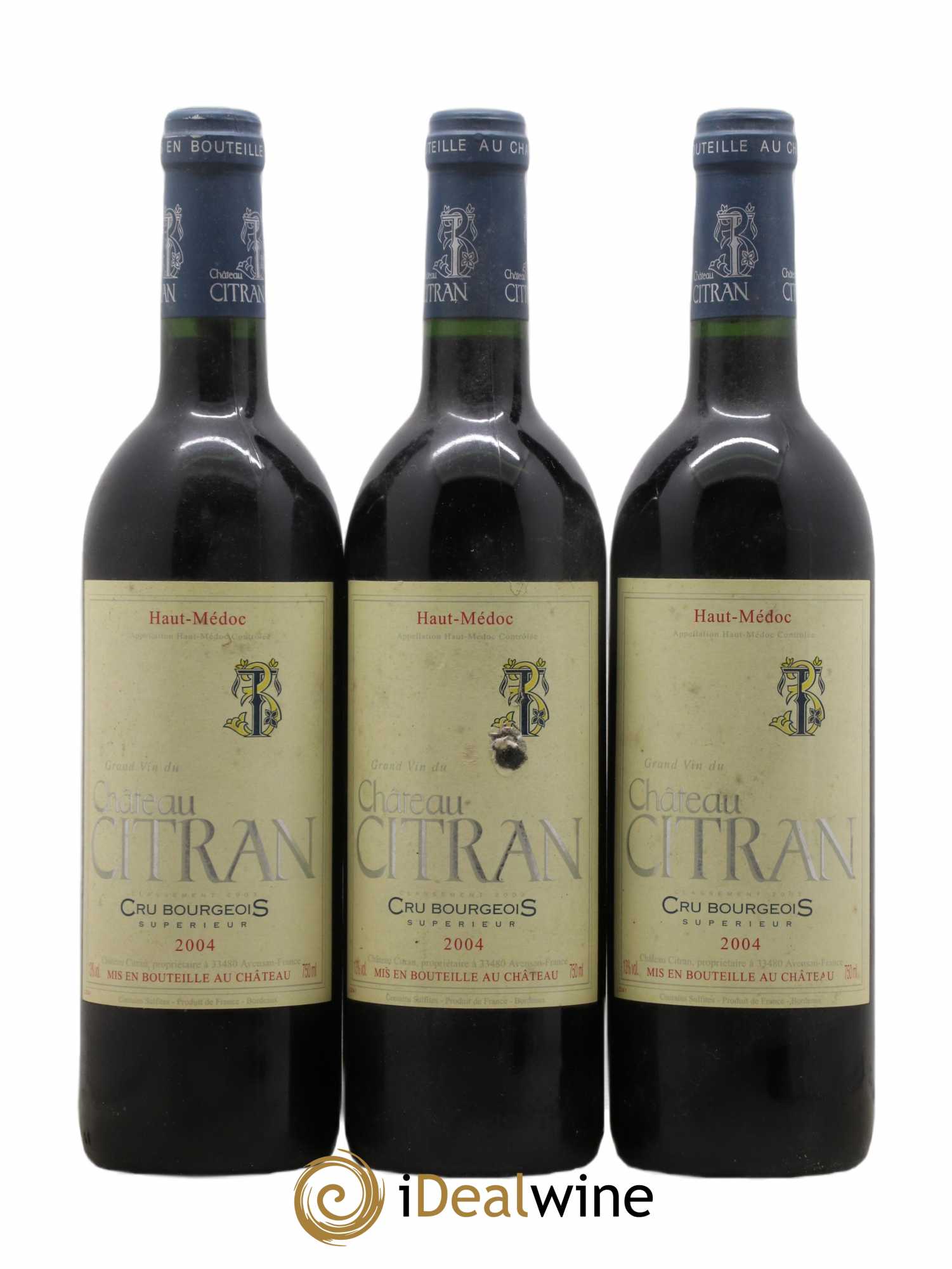 Château Citran Cru Bourgeois 2004 - Lot de 3 bouteilles - 0