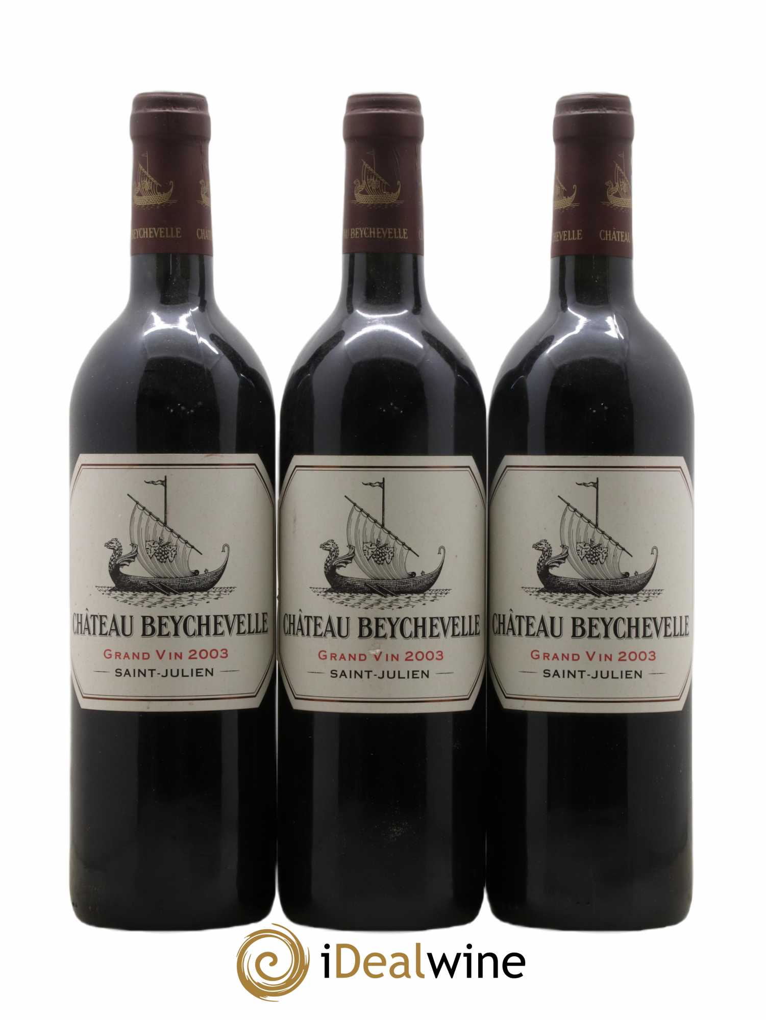Château Beychevelle 4ème Grand Cru Classé 2003 - Lot de 3 bouteilles - 0