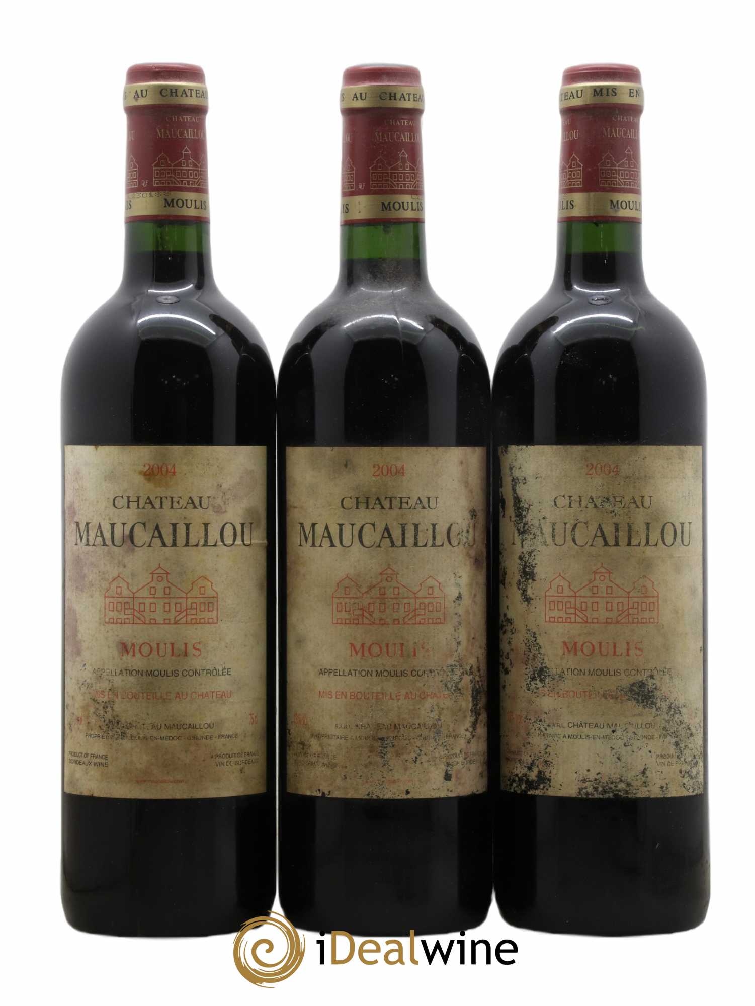 Château Maucaillou 2004 - Lot de 3 bouteilles - 0