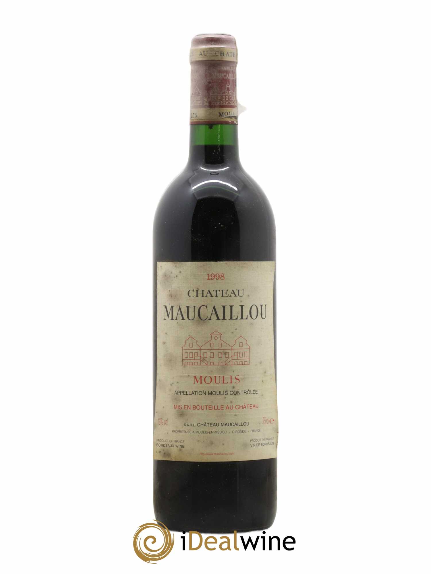 Château Maucaillou 1998 - Lot de 1 bouteille - 0