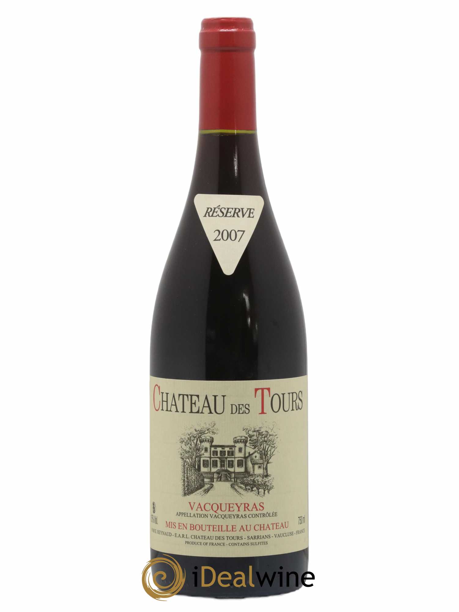 Vacqueyras Château des Tours Emmanuel Reynaud 2007 - Lot de 1 bouteille - 0