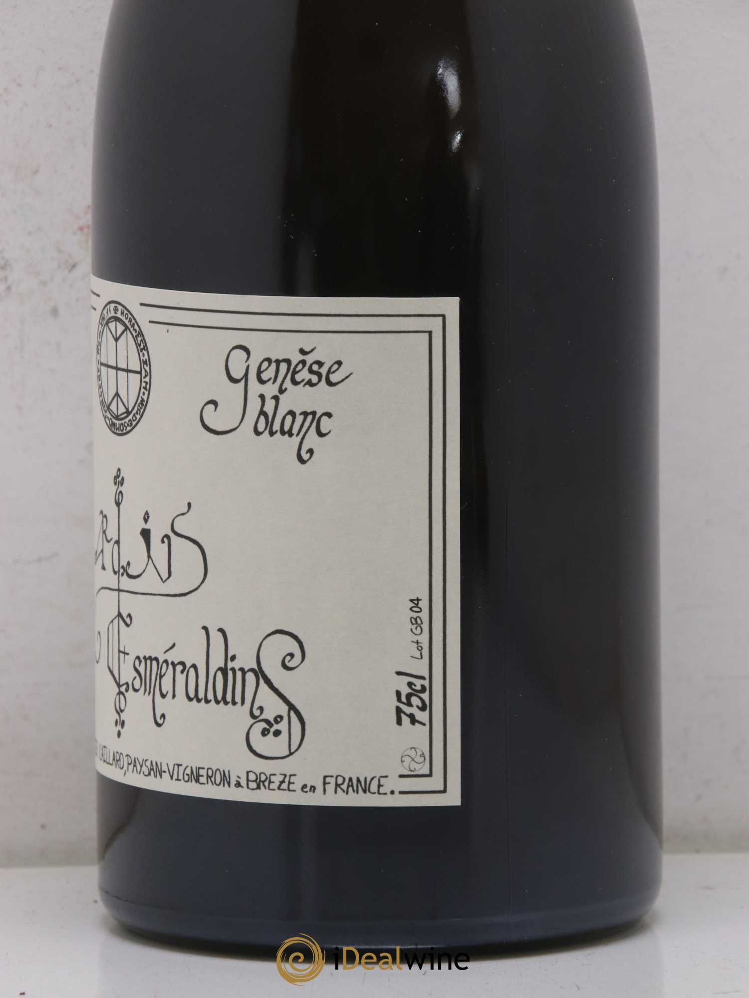 Vin de France Génèse Xavier Caillard - Les Jardins Esmeraldins 2004 - Lot de 1 bouteille - 1