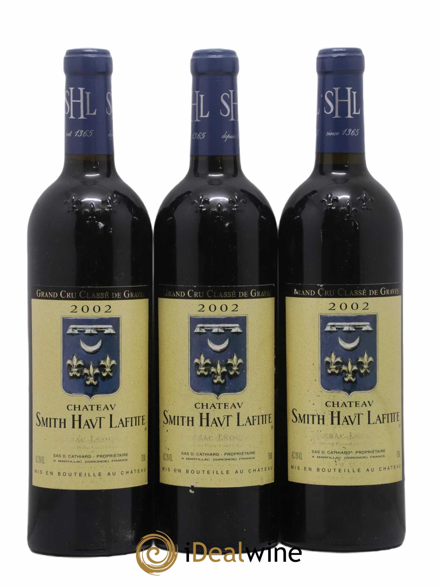 Château Smith Haut Lafitte Cru Classé de Graves 2002 - Lot de 3 bouteilles - 0