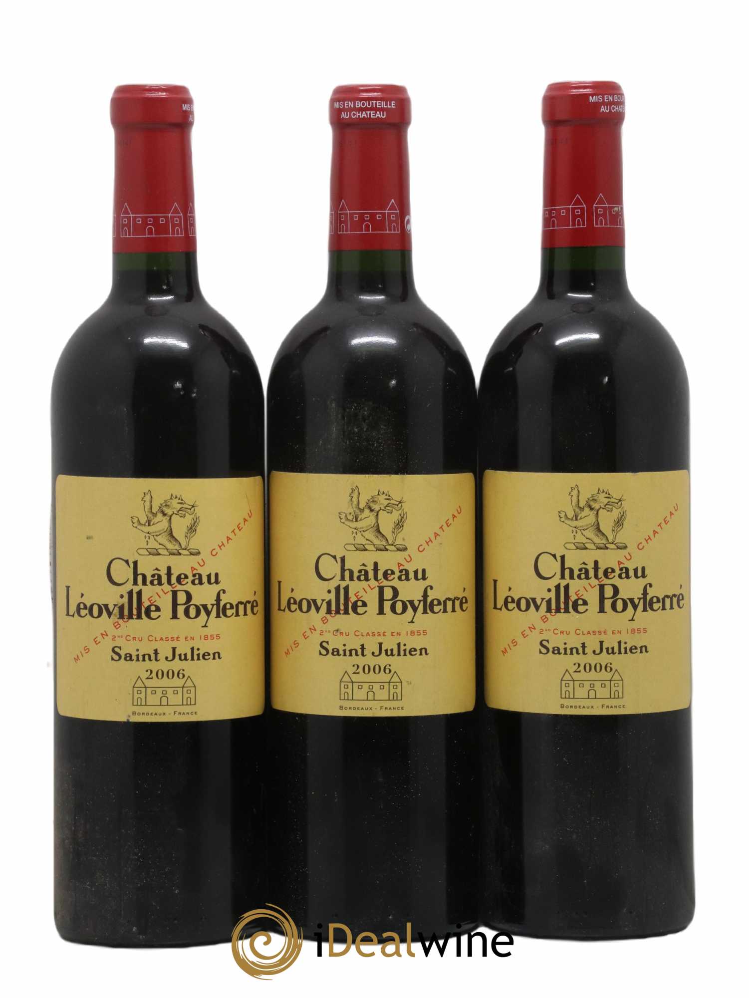 Château Léoville Poyferré 2ème Grand Cru Classé 2006 - Lot de 3 bouteilles - 0
