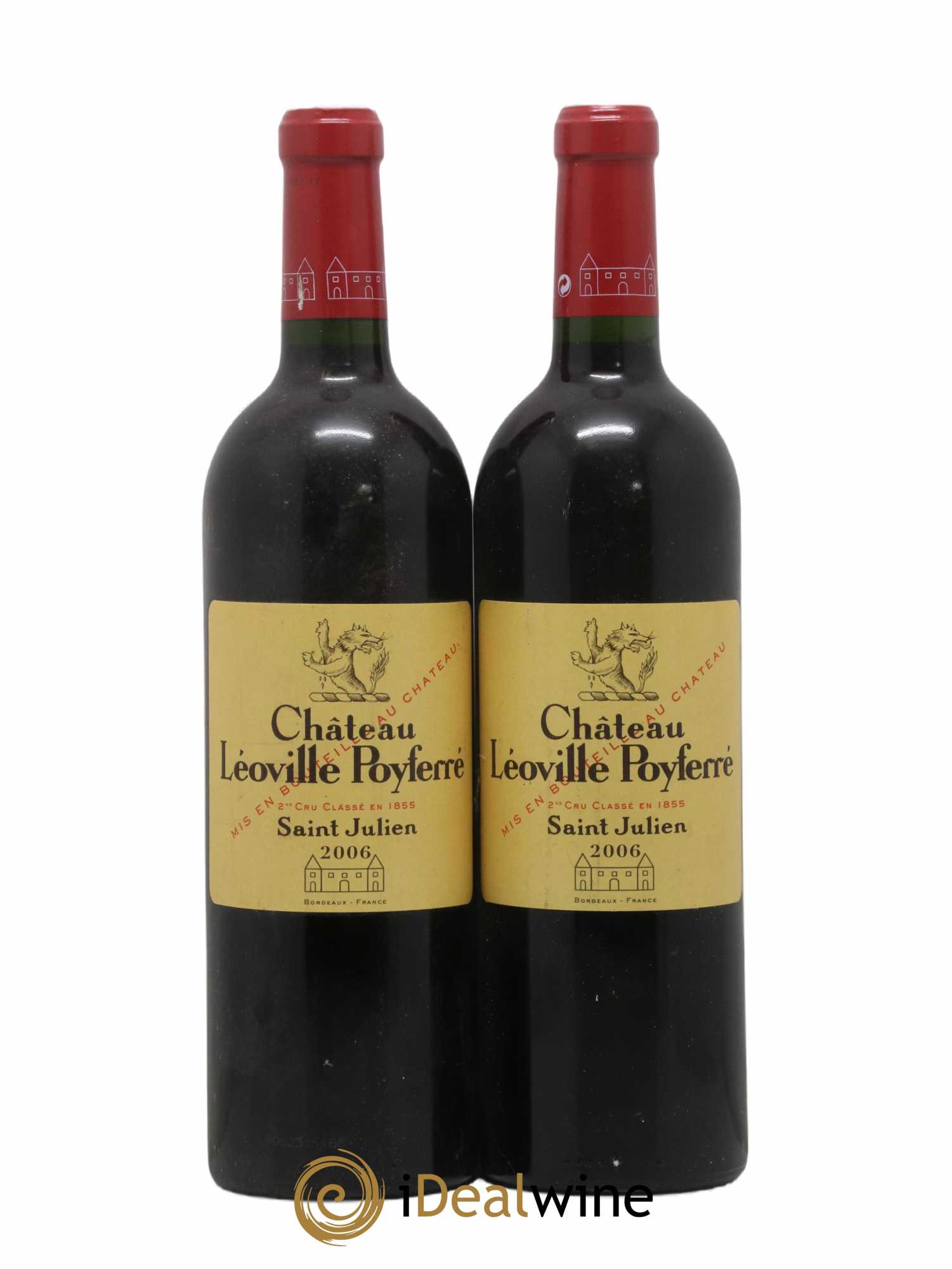Château Léoville Poyferré 2ème Grand Cru Classé 2006 - Lot de 2 bouteilles - 0
