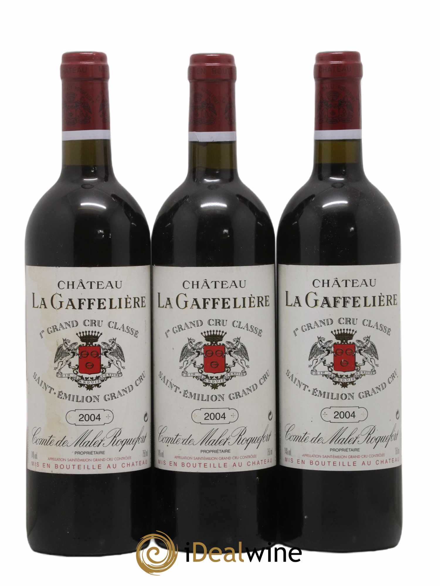 Château la Gaffelière 1er Grand Cru Classé B 2004 - Lot de 3 bouteilles - 0