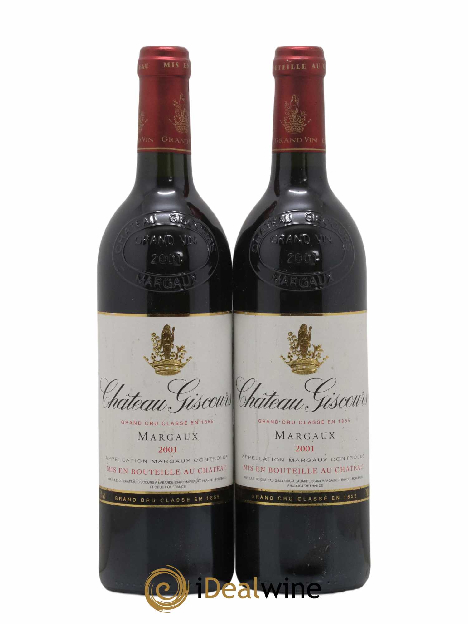 Château Giscours 3ème Grand Cru Classé 2001 - Lot de 2 bouteilles - 0