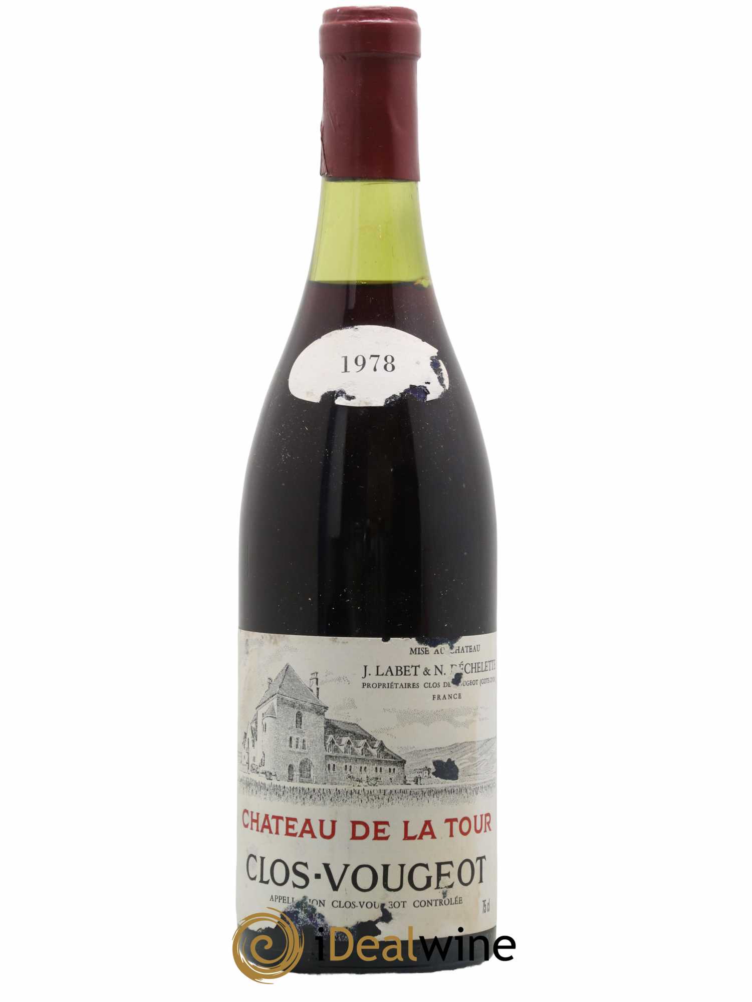 Clos de Vougeot Grand Cru Château de La Tour 1978 - Lot de 1 bouteille - 0