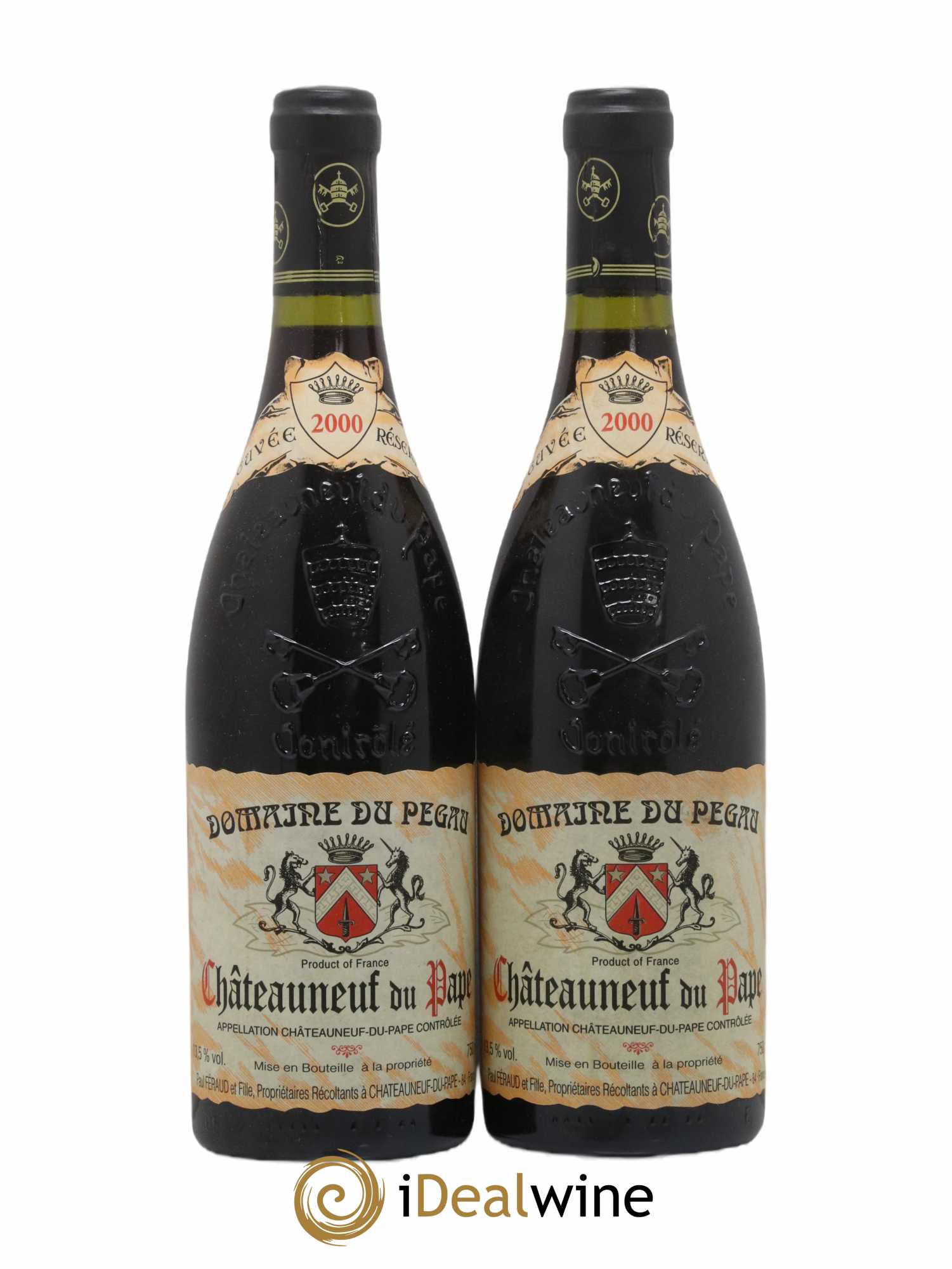Châteauneuf-du-Pape Domaine du Pégau Cuvée Réservée Paul et Laurence Féraud 2000 - Lot de 2 bouteilles - 0