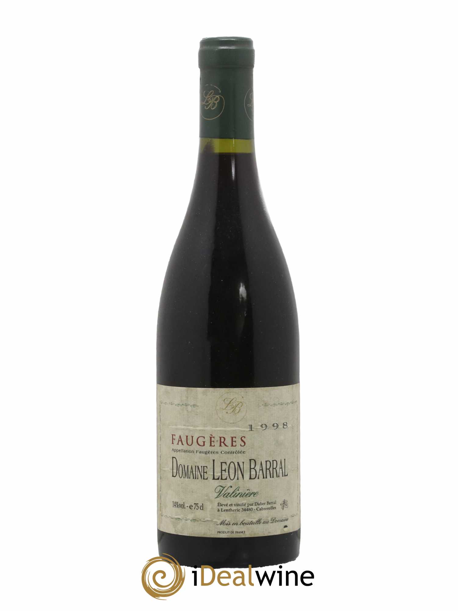 Faugères Valinière Domaine Léon Barral 1998 - Lot de 1 bouteille - 0
