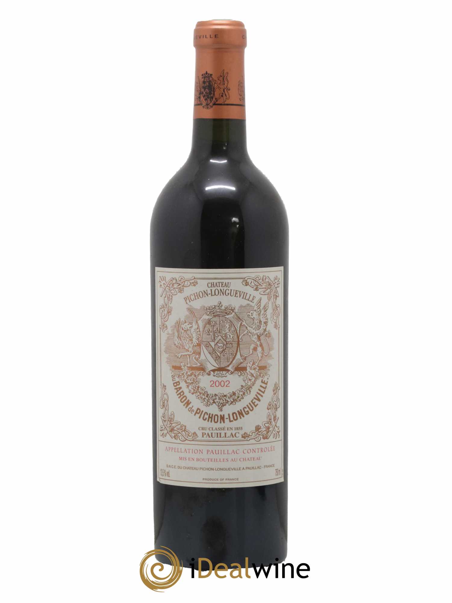 Pichon Longueville Baron 2ème Grand Cru Classé 2002 - Lot de 1 bouteille - 0