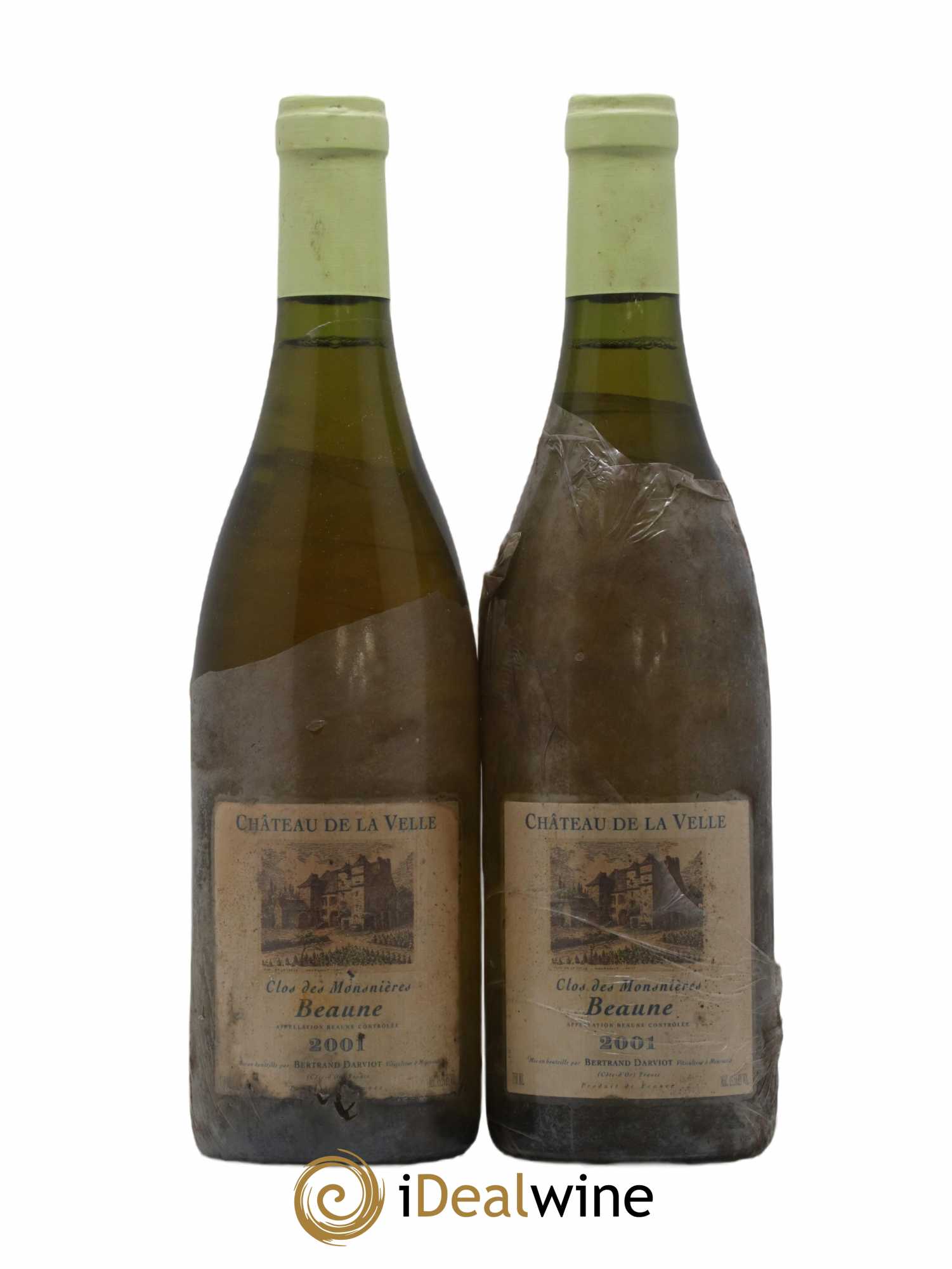 Beaune Clos des Mosnières Château de la Velle 2001 - Lot de 2 bouteilles - 0