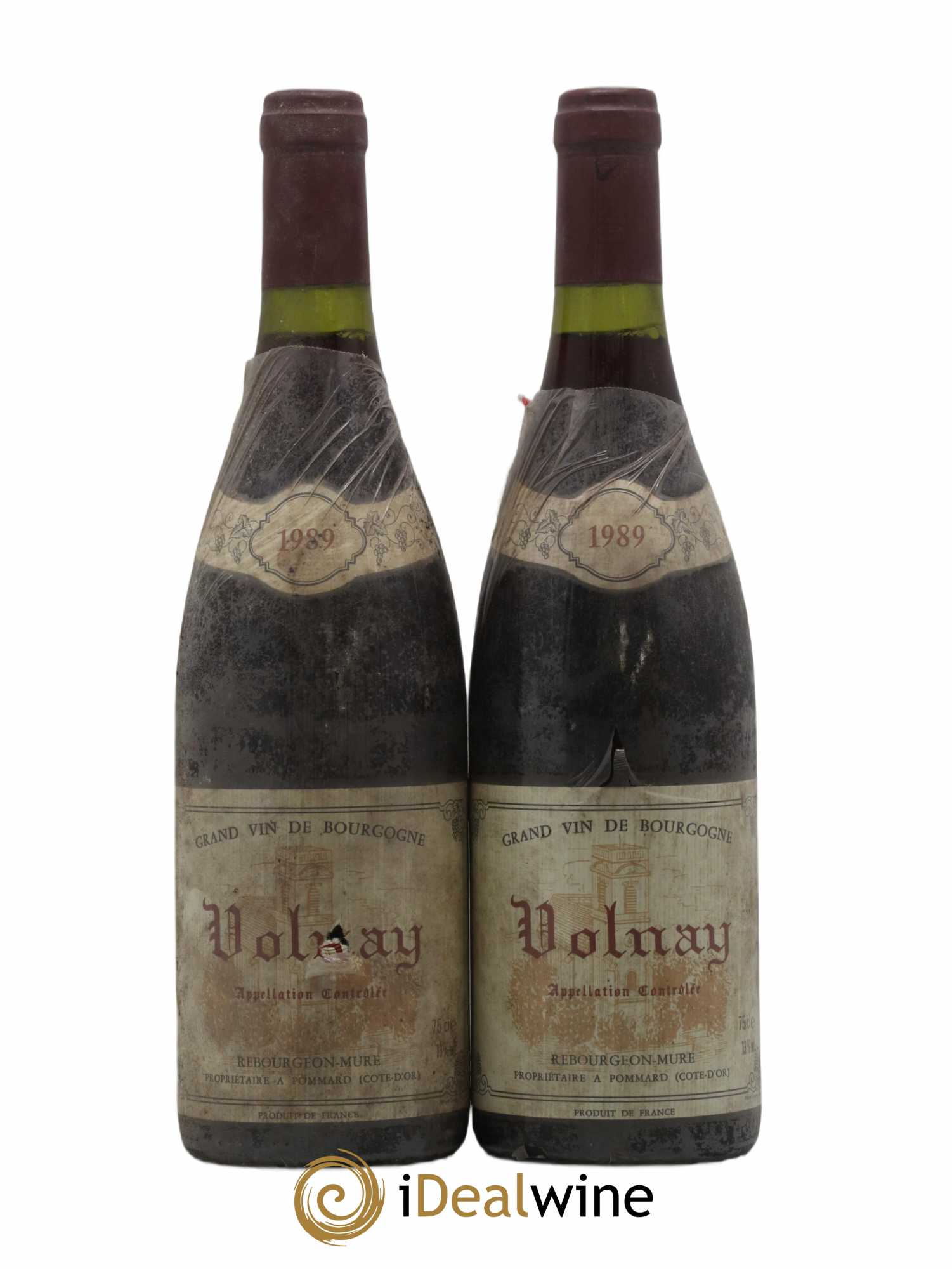 Volnay Domaine Rebourgeon Mure 1989 - Posten von 2 Flaschen - 0