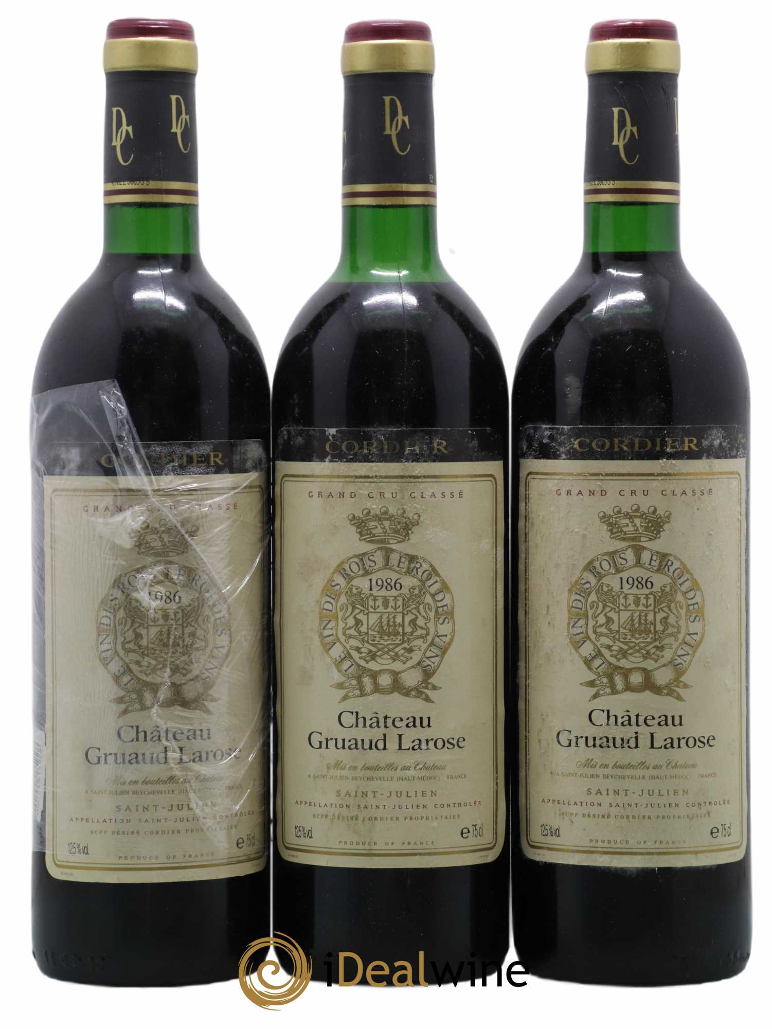 Château Gruaud Larose 2ème Grand Cru Classé 1986 - Lot de 3 bouteilles - 0