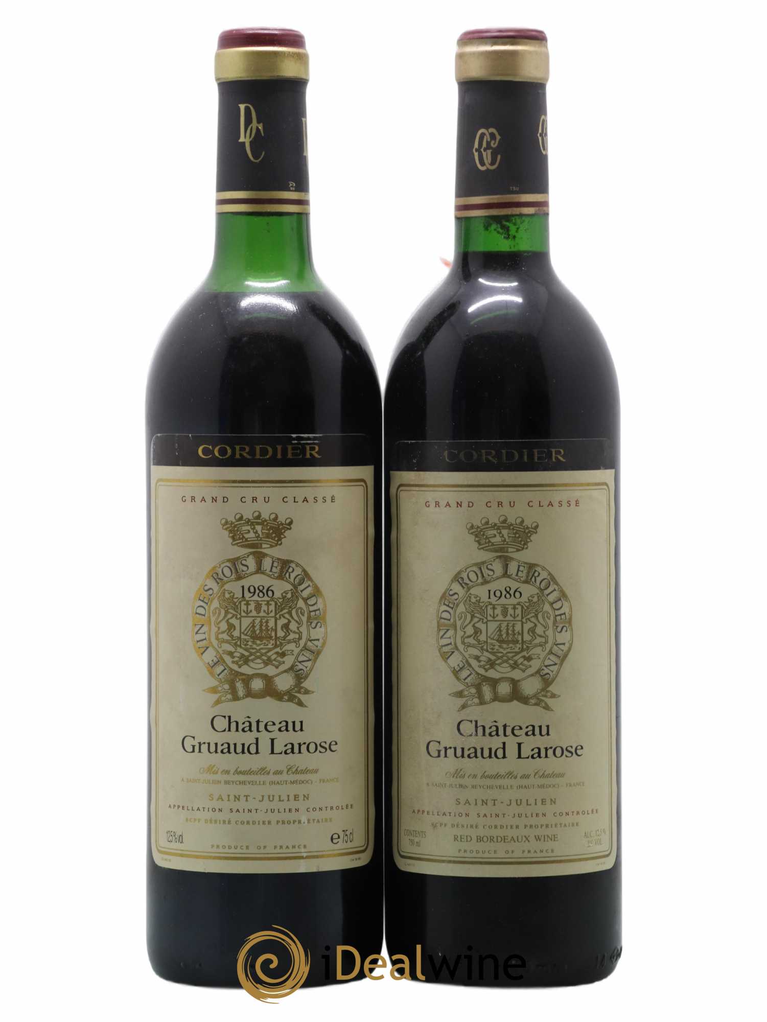 Château Gruaud Larose 2ème Grand Cru Classé 1986 - Lot de 2 bouteilles - 0