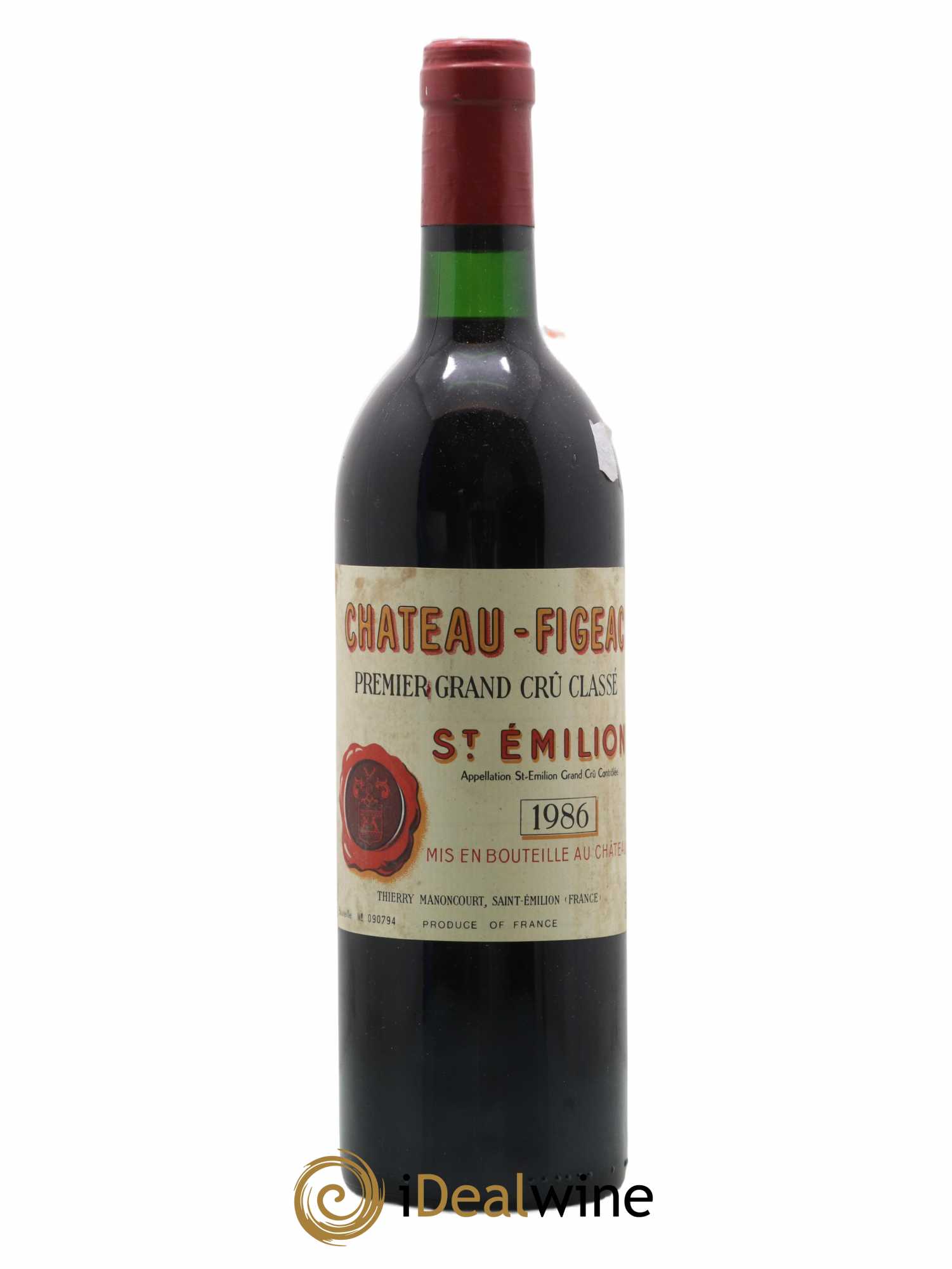 Château Figeac 1er Grand Cru Classé A 1986 - Lot de 1 bouteille - 0