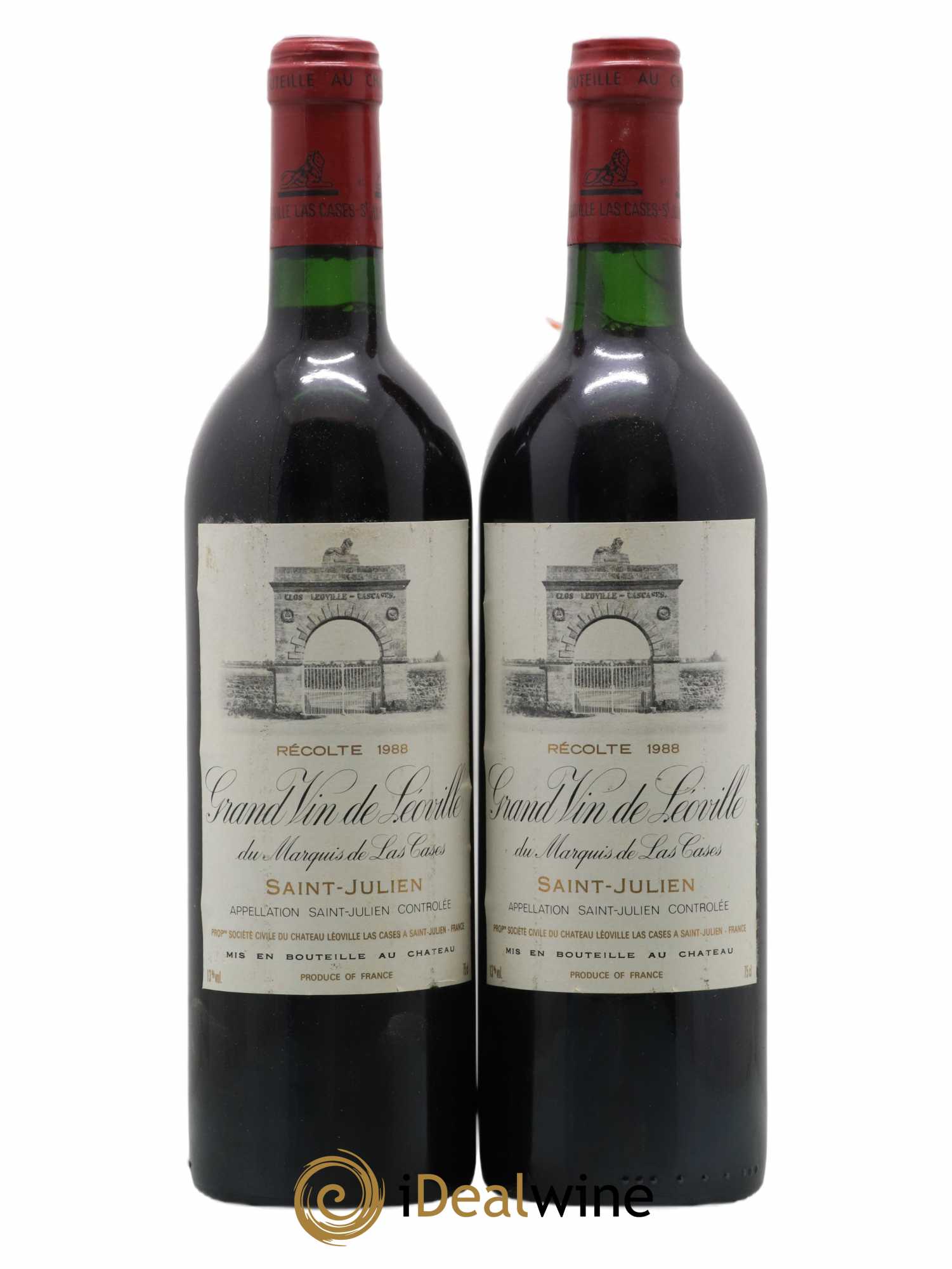 Château Léoville Las Cases 2ème Grand Cru Classé 1988 - Lot of 2 bottles - 0