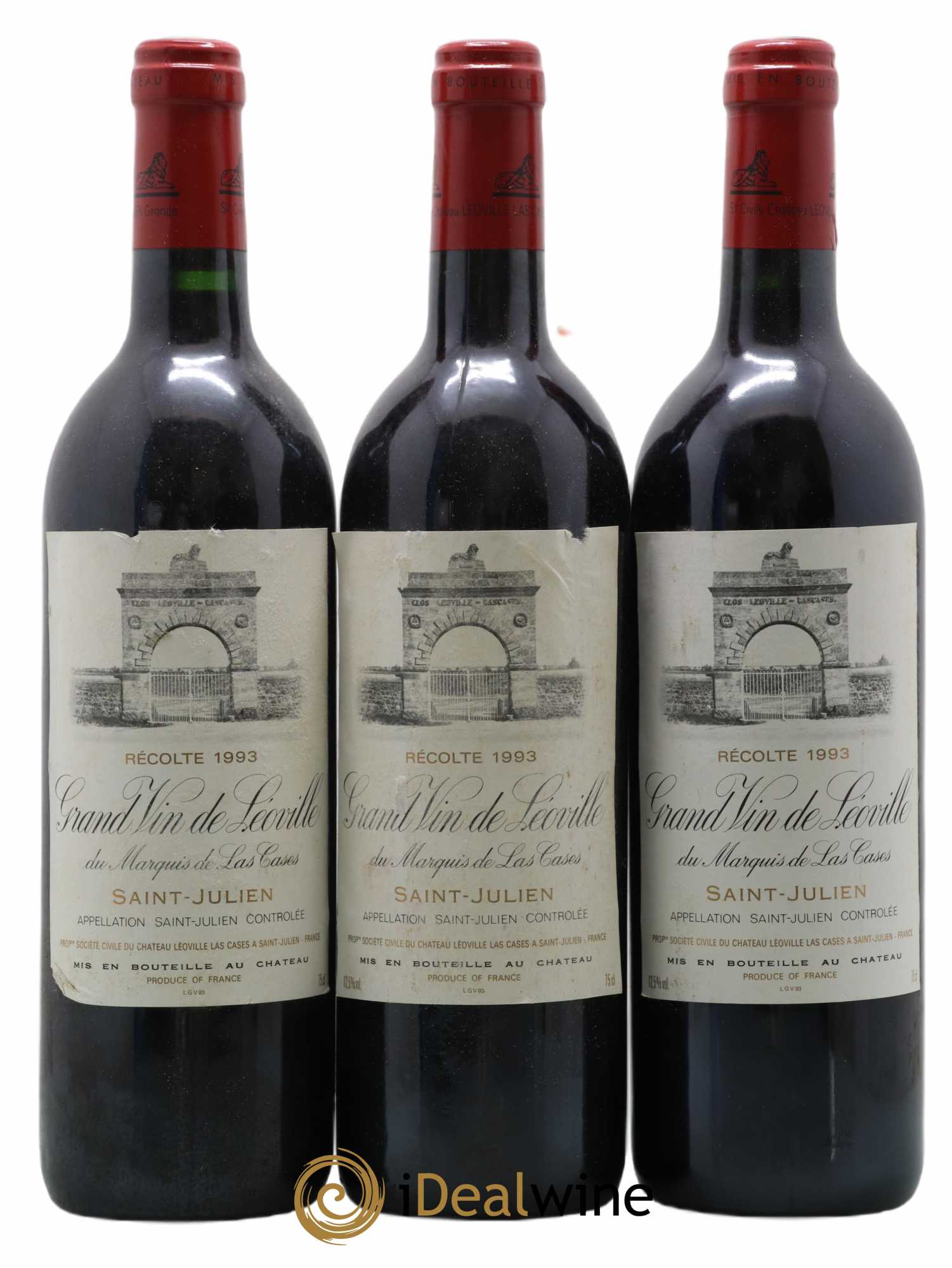 Château Léoville Las Cases 2ème Grand Cru Classé 1993 - Lot de 3 bouteilles - 0