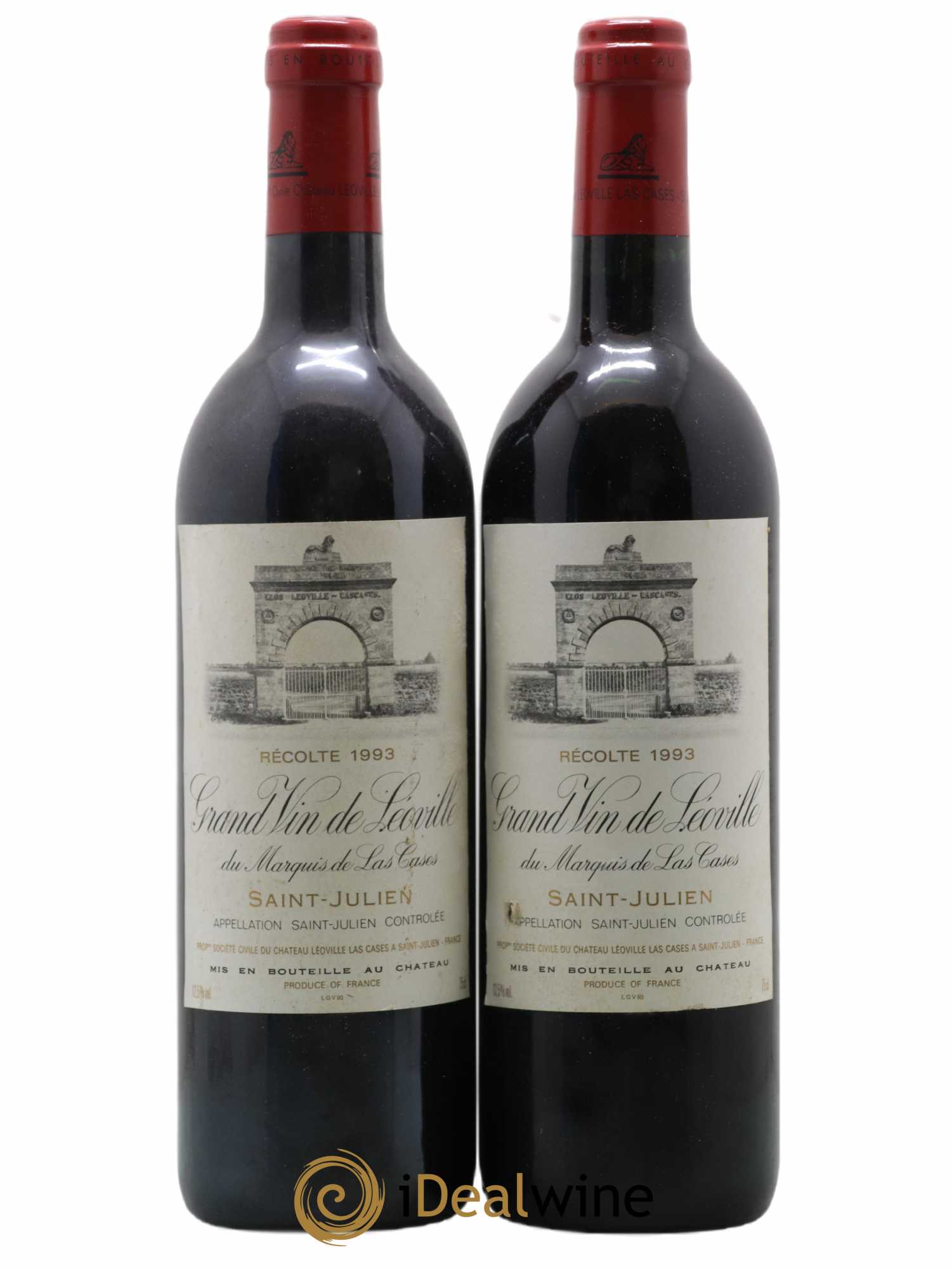 Château Léoville Las Cases 2ème Grand Cru Classé 1993 - Lot de 2 bouteilles - 0