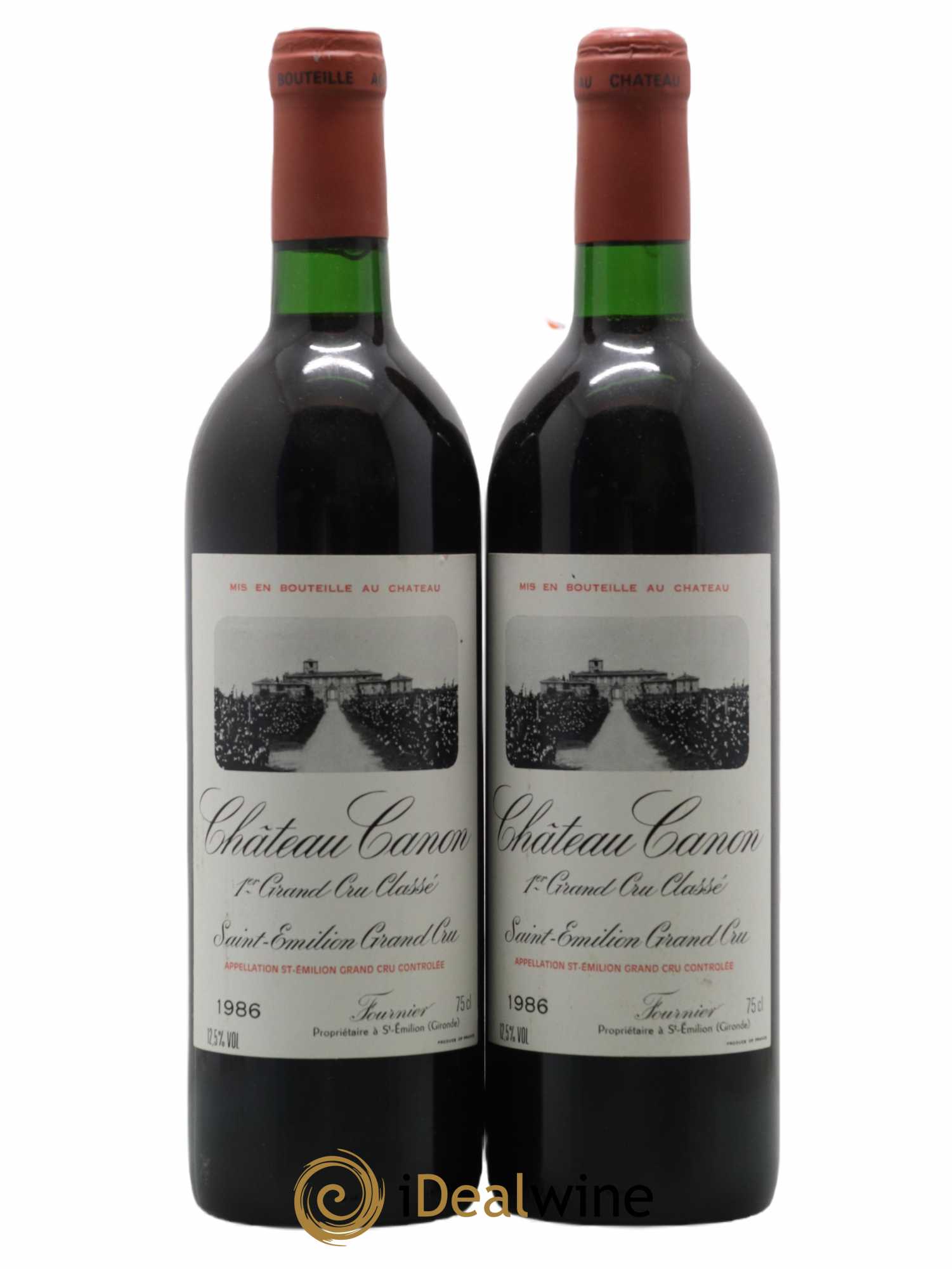 Château Canon 1er Grand Cru Classé B 1986 - Lot de 2 bouteilles - 0