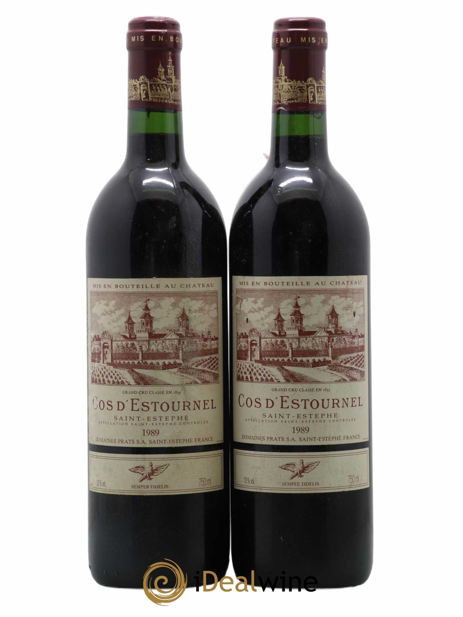 Cos d'Estournel 2ème Grand Cru Classé 1989 - Lot de 2 bouteilles - 0