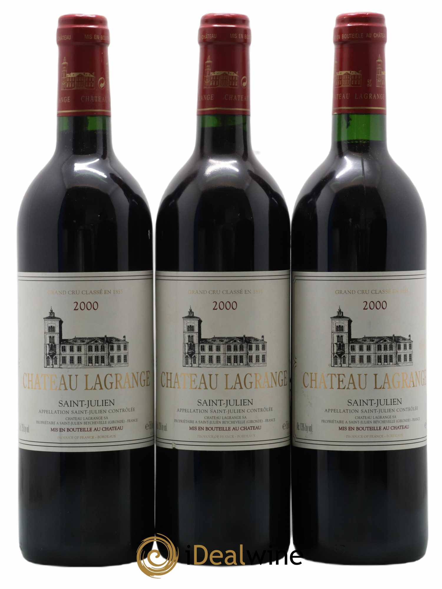 Château Lagrange 3ème Grand Cru Classé 2000 - Lot de 3 bouteilles - 0