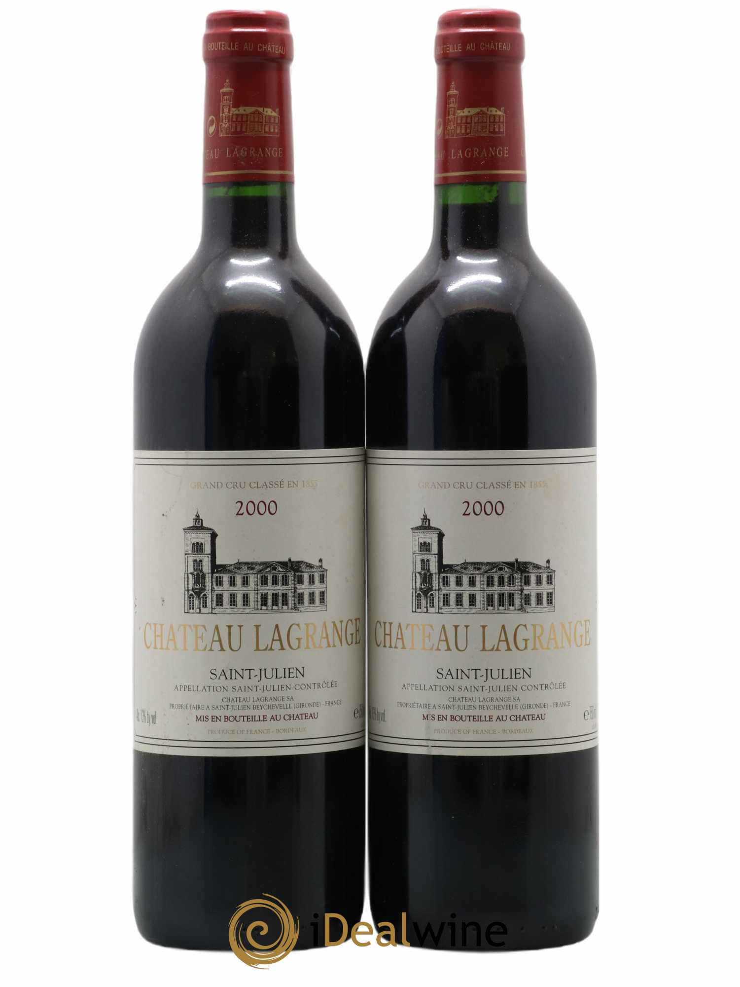 Château Lagrange 3ème Grand Cru Classé 2000 - Lot de 2 bouteilles - 0
