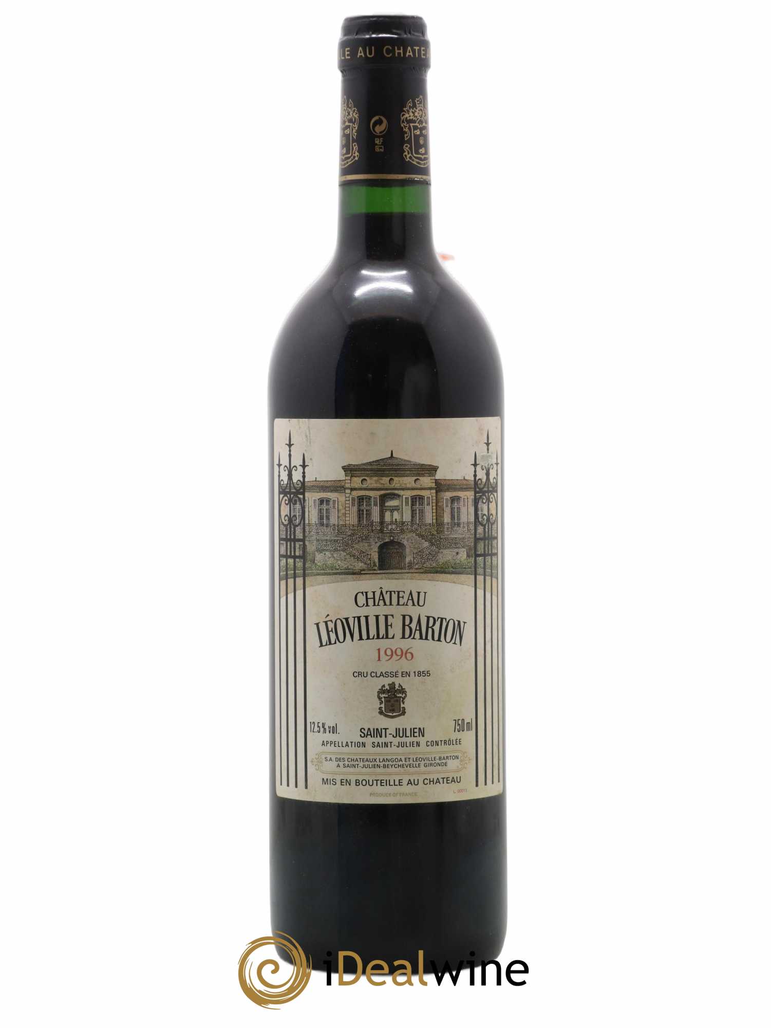 Château Léoville Barton 2ème Grand Cru Classé 1996 - Lot de 1 bouteille - 0