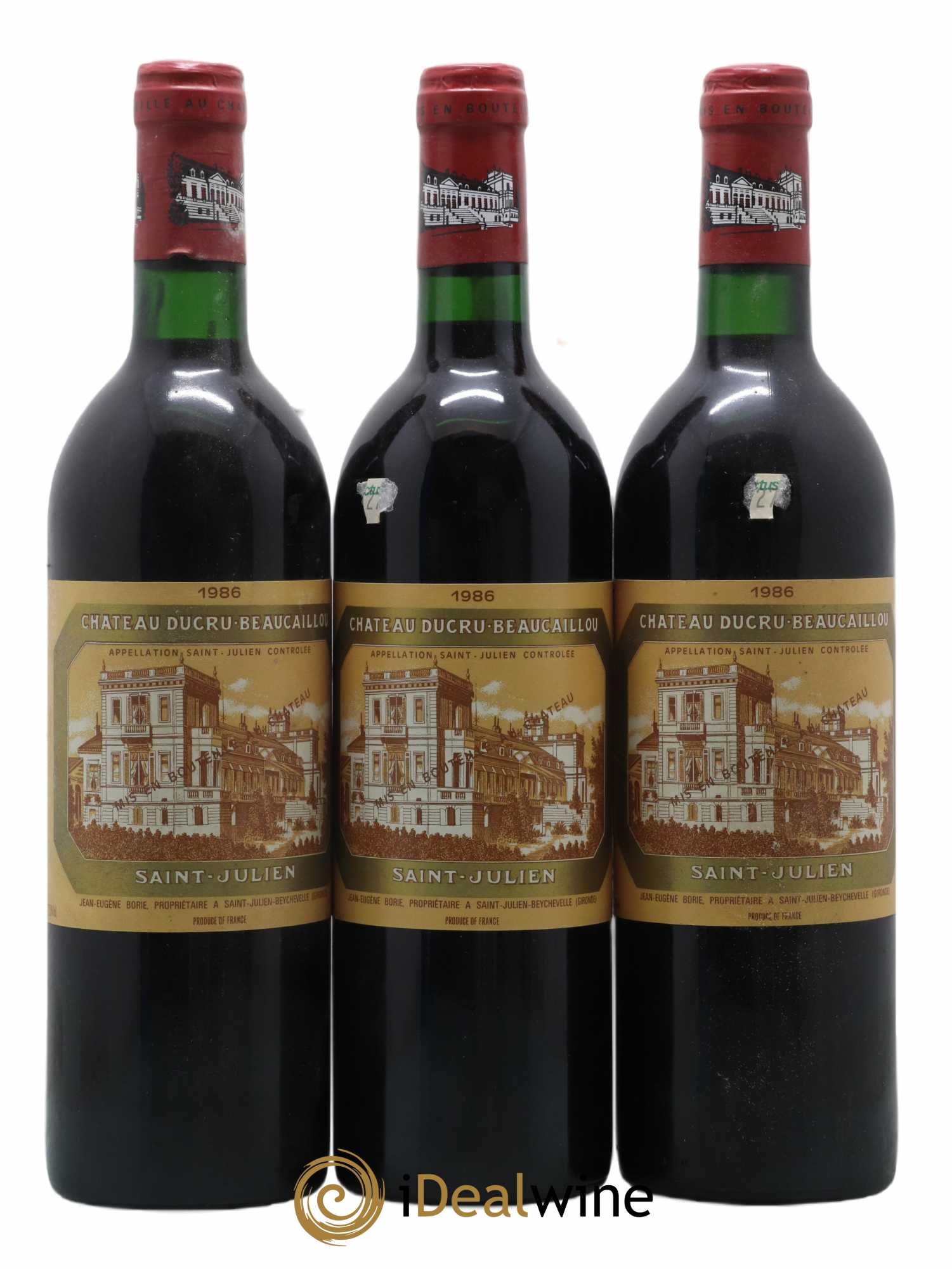 Château Ducru Beaucaillou 2ème Grand Cru Classé 1986 - Lot de 3 bouteilles - 0